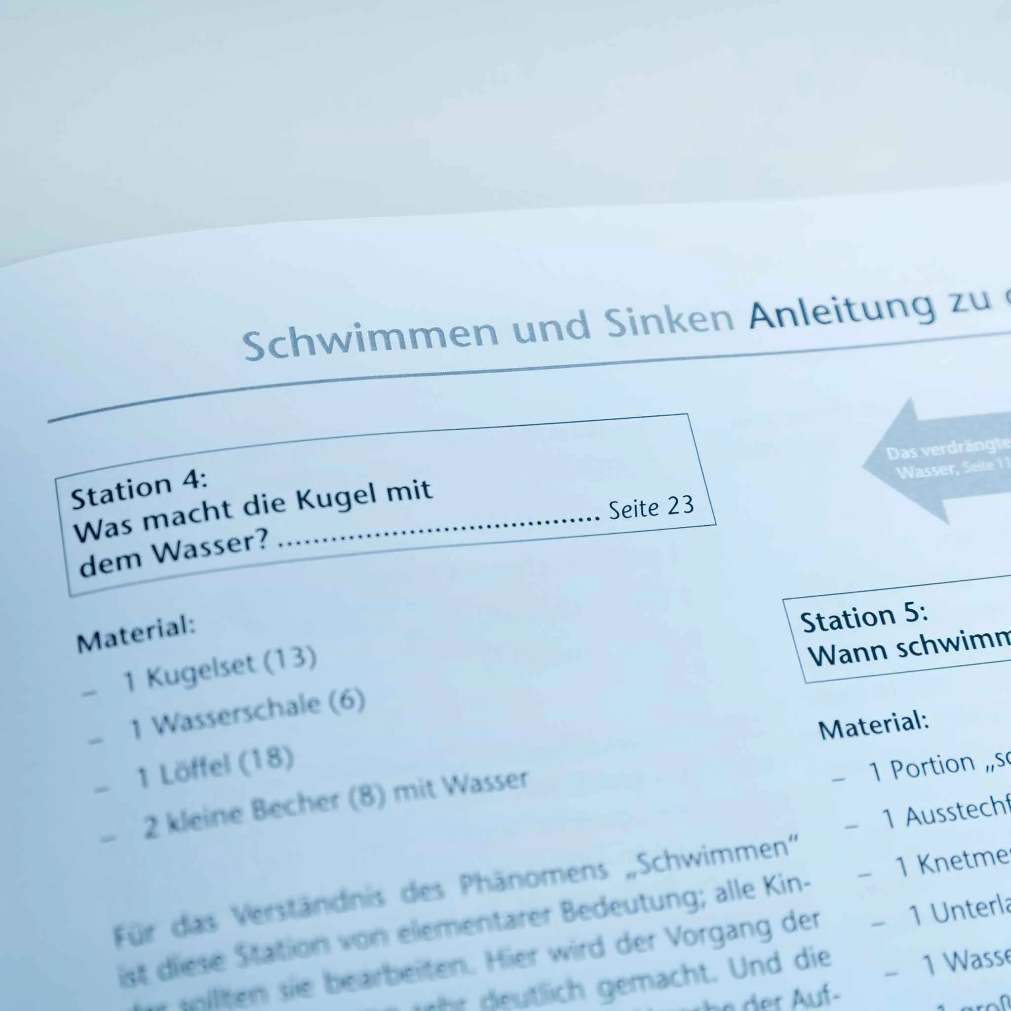 Schwimmen, Sinken, Anleitung, Material, Becher