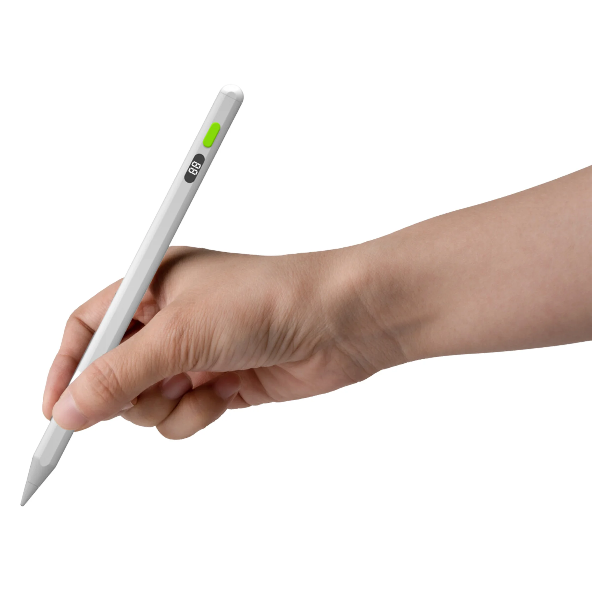 Stift, Digitaleingabestift, Elektronischer Stift, LCD-Anzeige, weiß/hellgrau