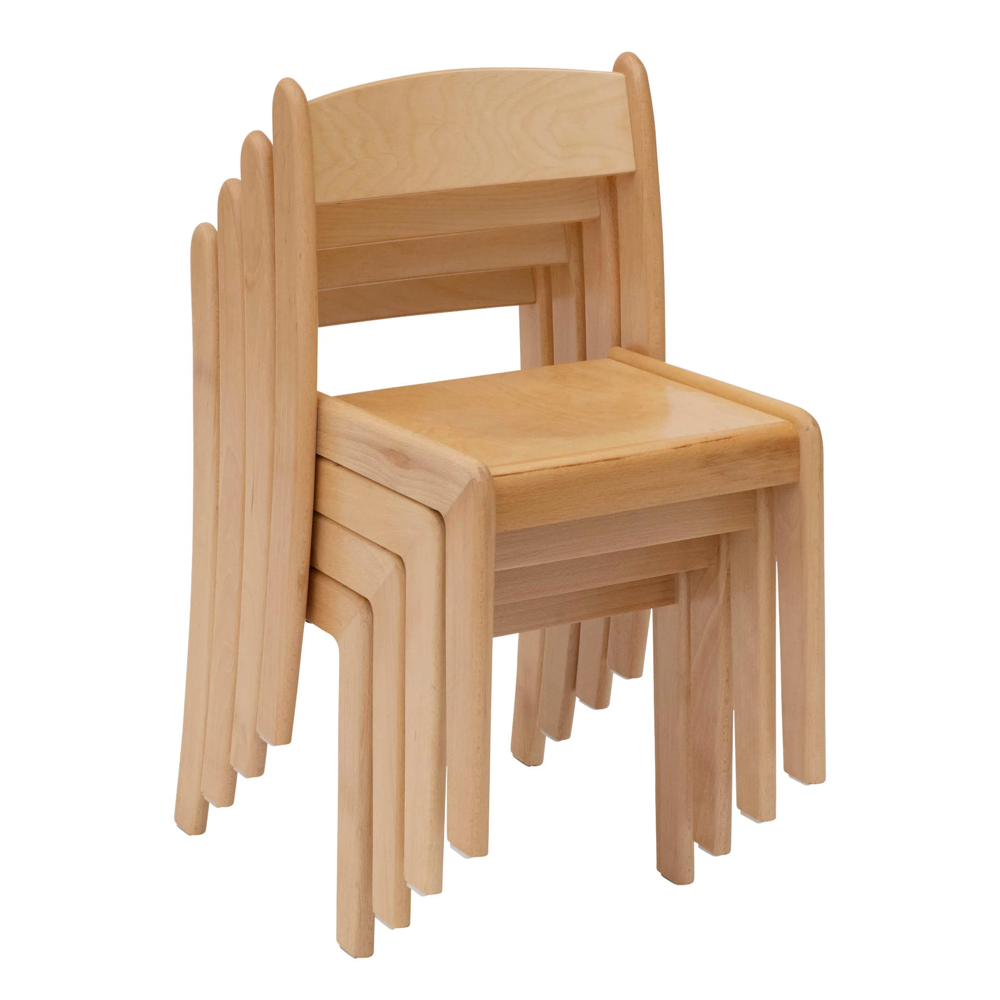 Kinderstuhl, Holzstuhl, Stapeln, Naturholz, Sitzmöbel