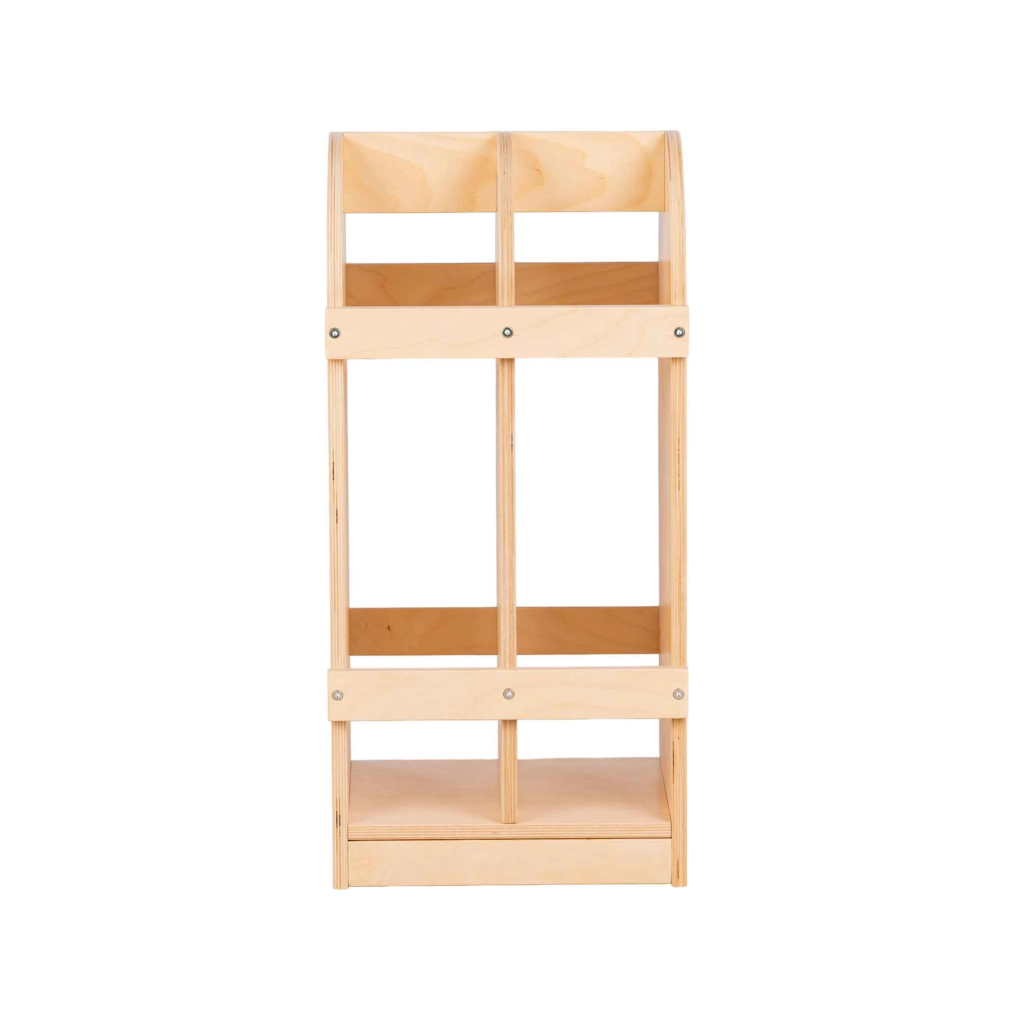 Holzregal, offenes Regal, Aufbewahrung, Konstruktionsholz, holzfarben