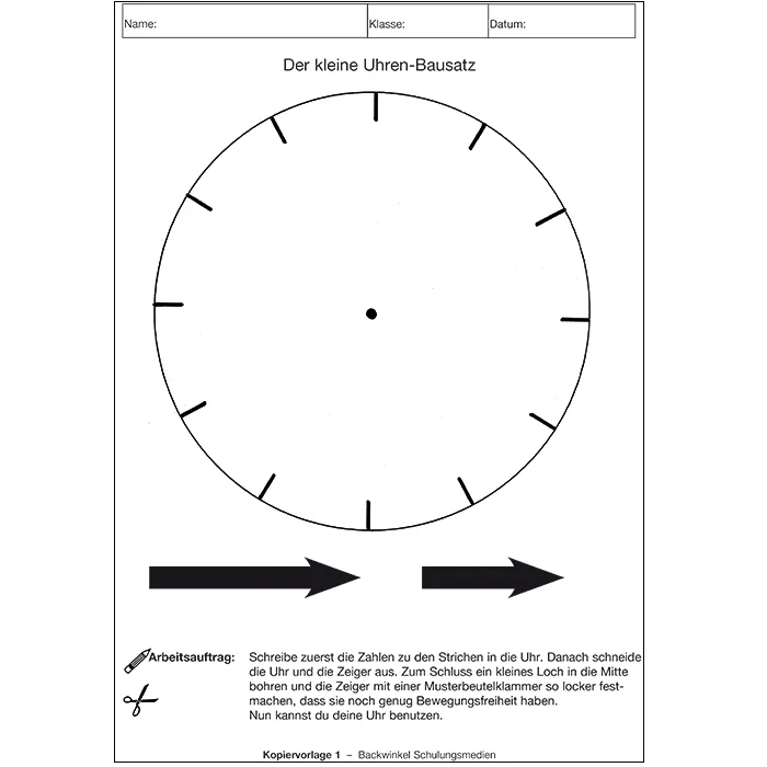 Uhr, Uhrenbausatz, Ziffernkreis, Zahnrad, Bausatz