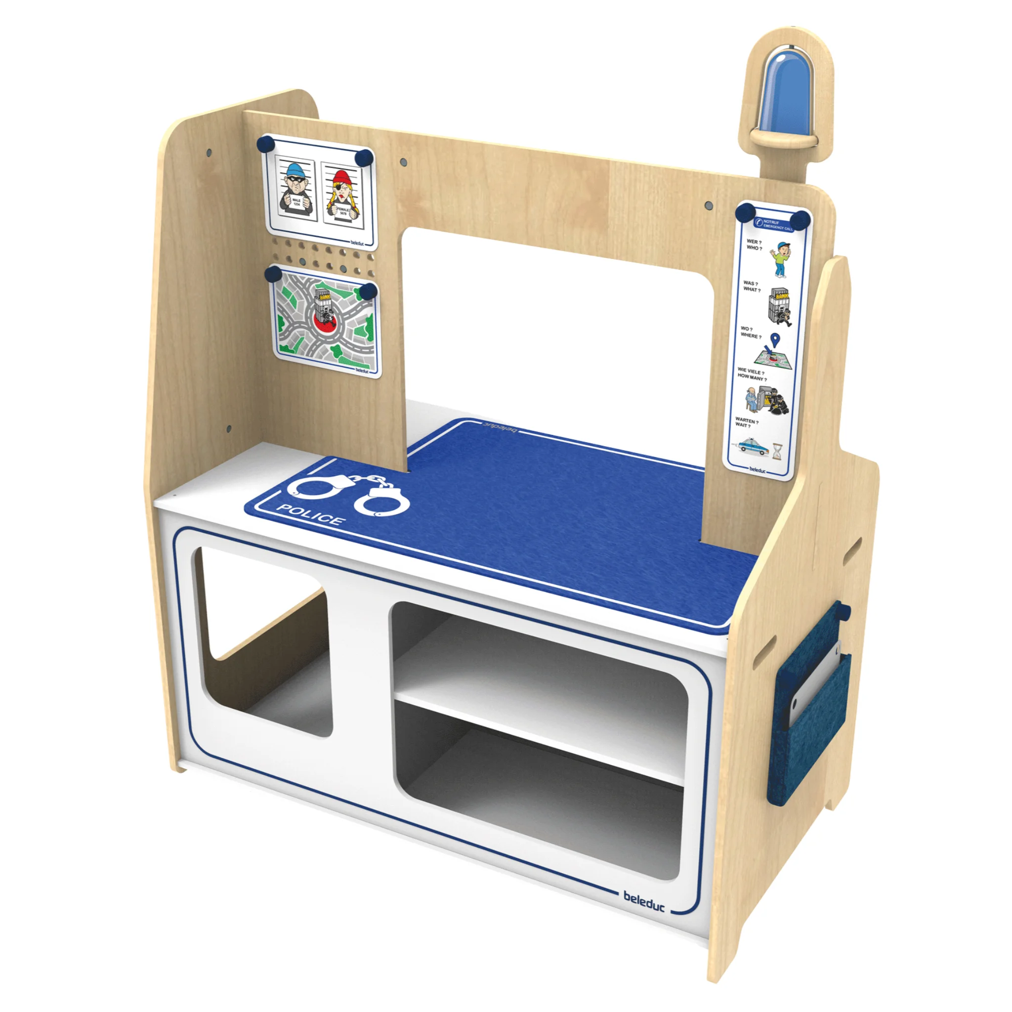 Kinderwerkbank, Spielbank, Holz, Blau, Arbeitsfläche