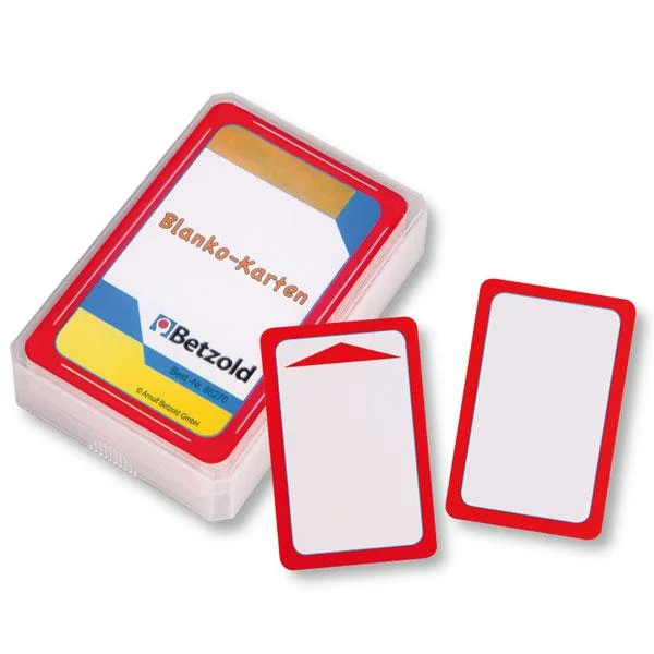 Karten, Blankokarten, Spielkarten, Kartenset, Kartenbox