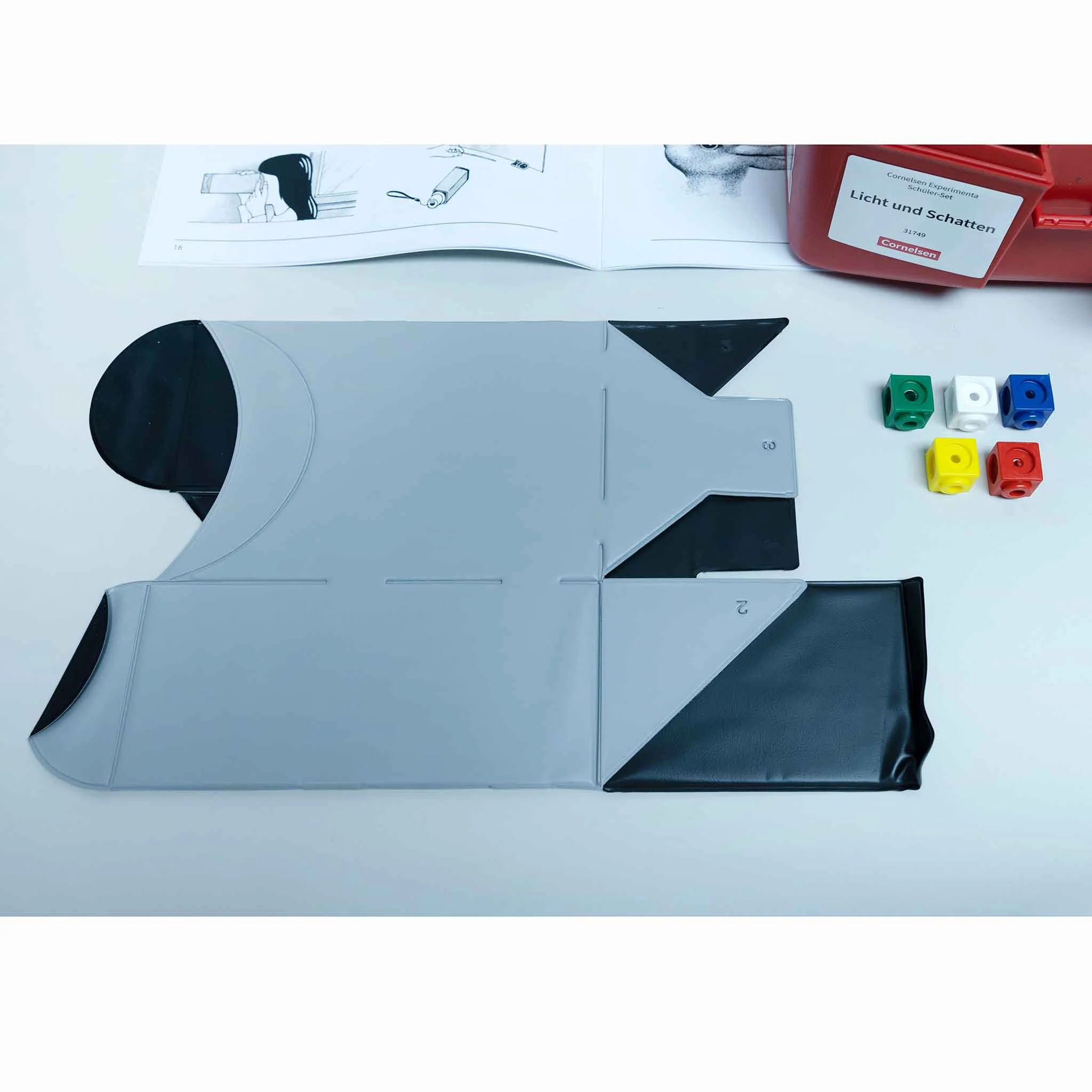 3D-Drucker-Zubehör, Stifthalter, graues Kunststoff, schwarze Akzente, Konstruktionskit