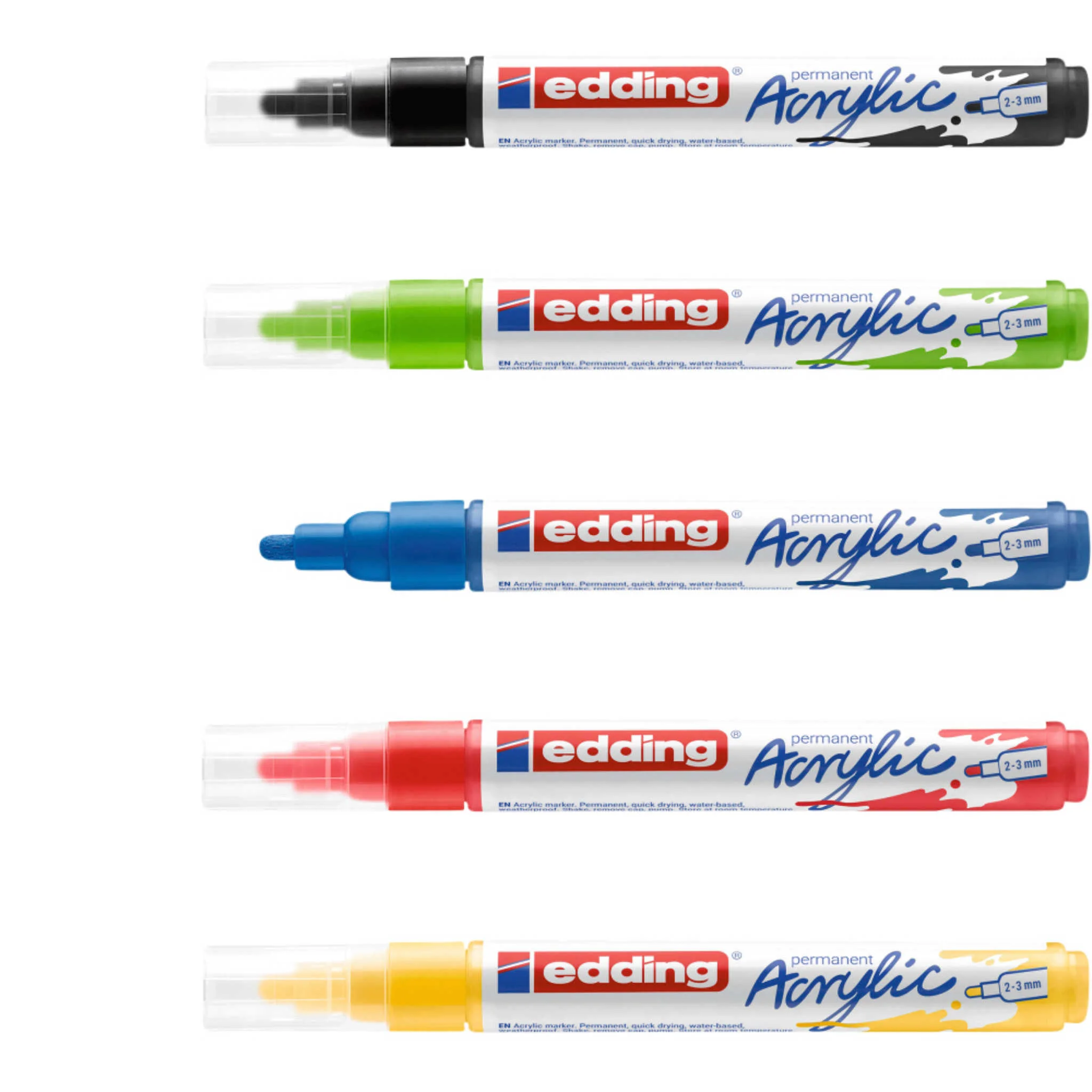 Marker, Acrylic, Permanent, 2-3 mm, Satz Marker