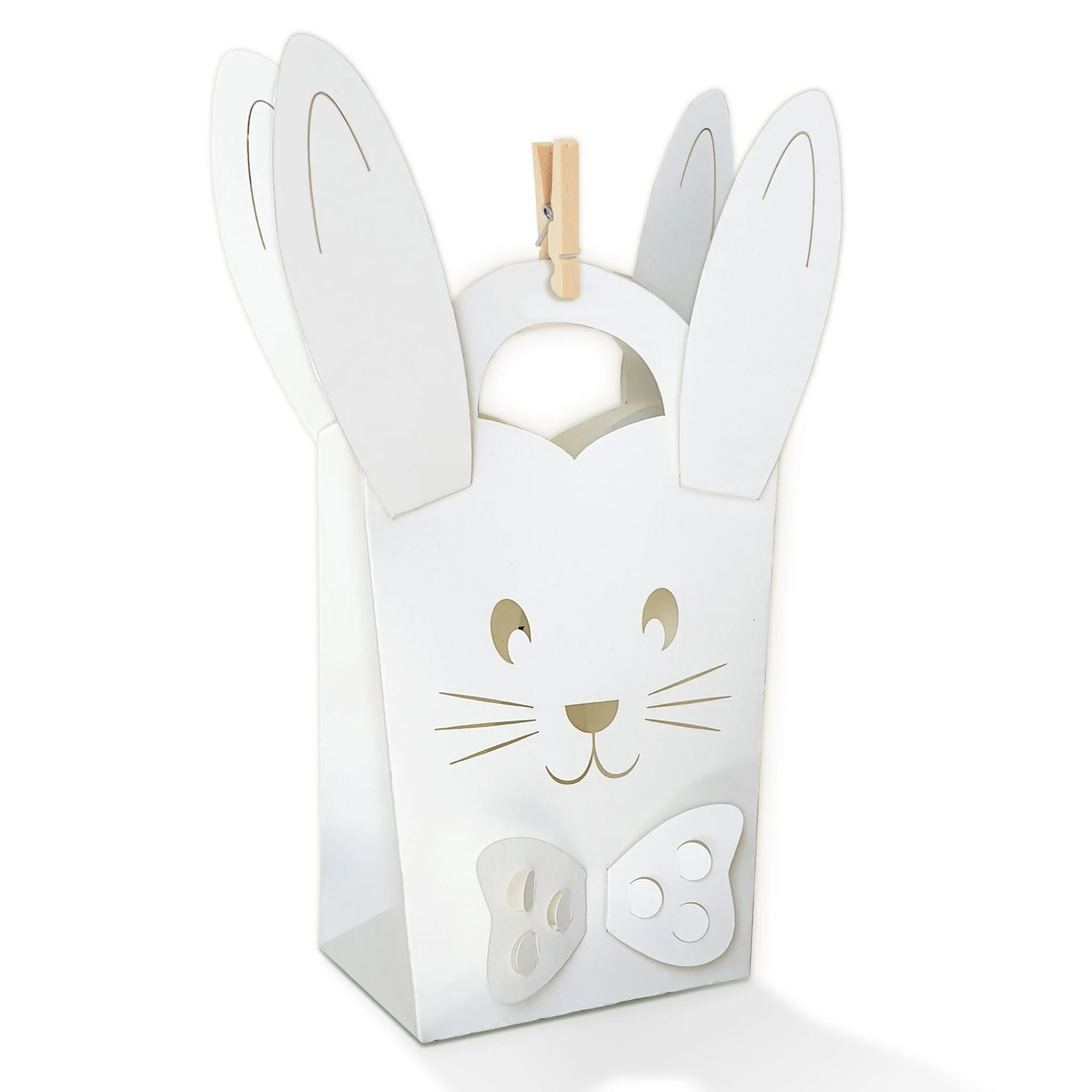 Nachtbox, Hase, Geschenkver packaging, Papierbox, Bastelbox