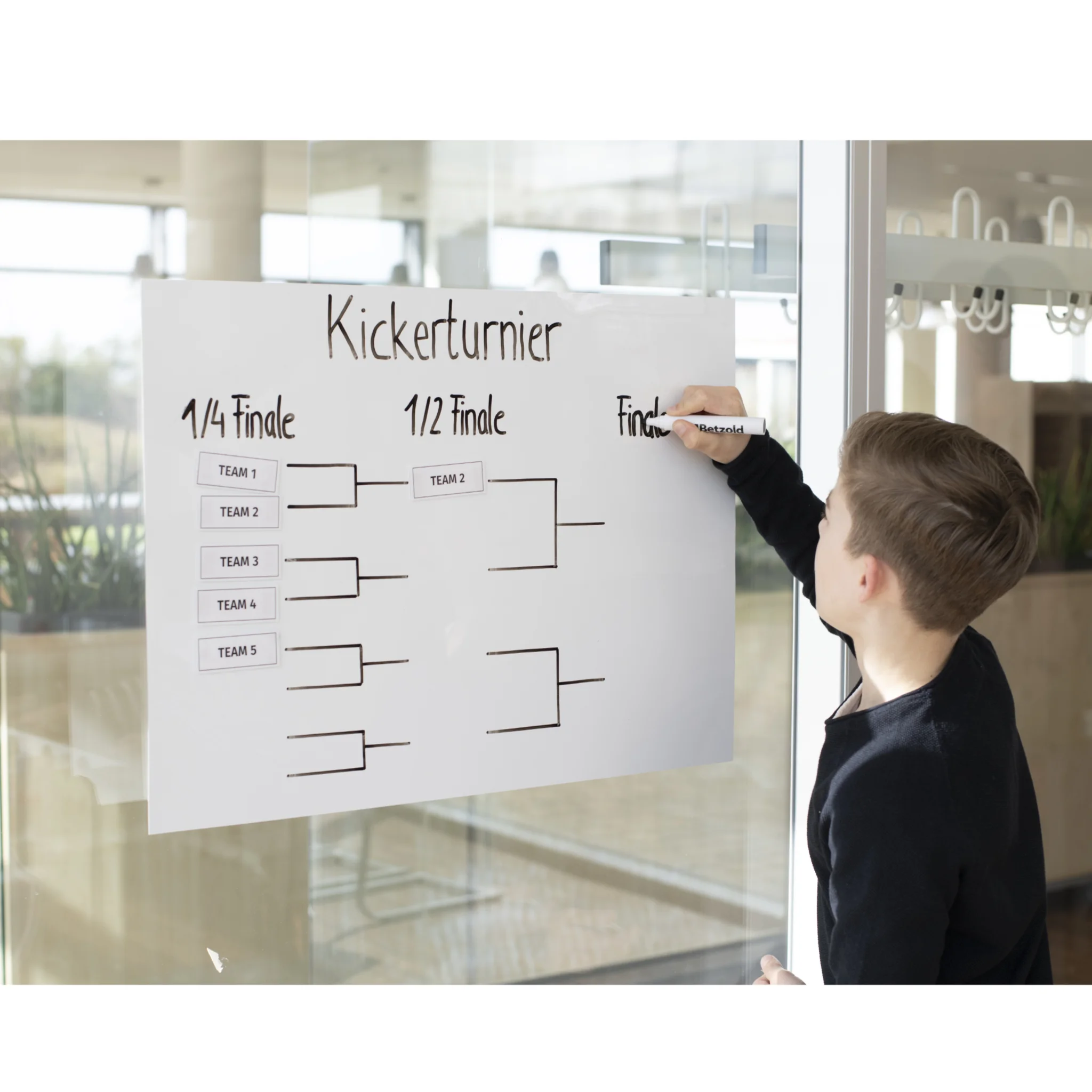 Kickerturnier, Tabelle, Bracket, Team 1, Team 2