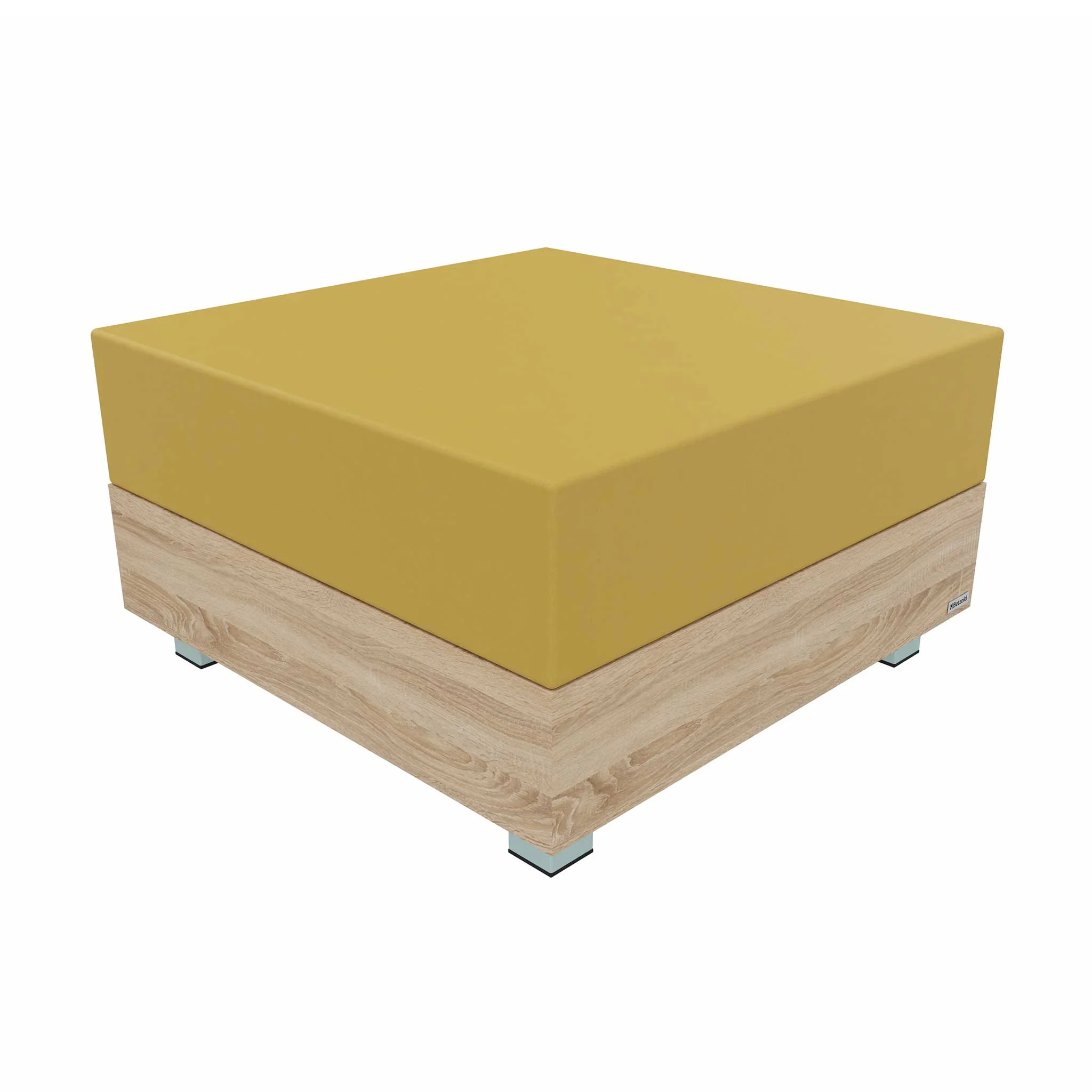 Sofa-Bank, Sofa, Möbel, Holzoptik, Gelb
