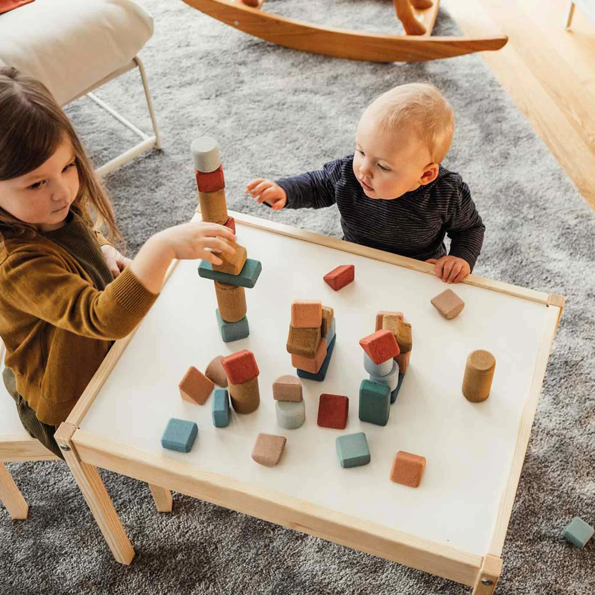 Holzblöcke, Konstruktion Spielzeug, Kinderzimmer, Bausteine, Holzspielzeug
