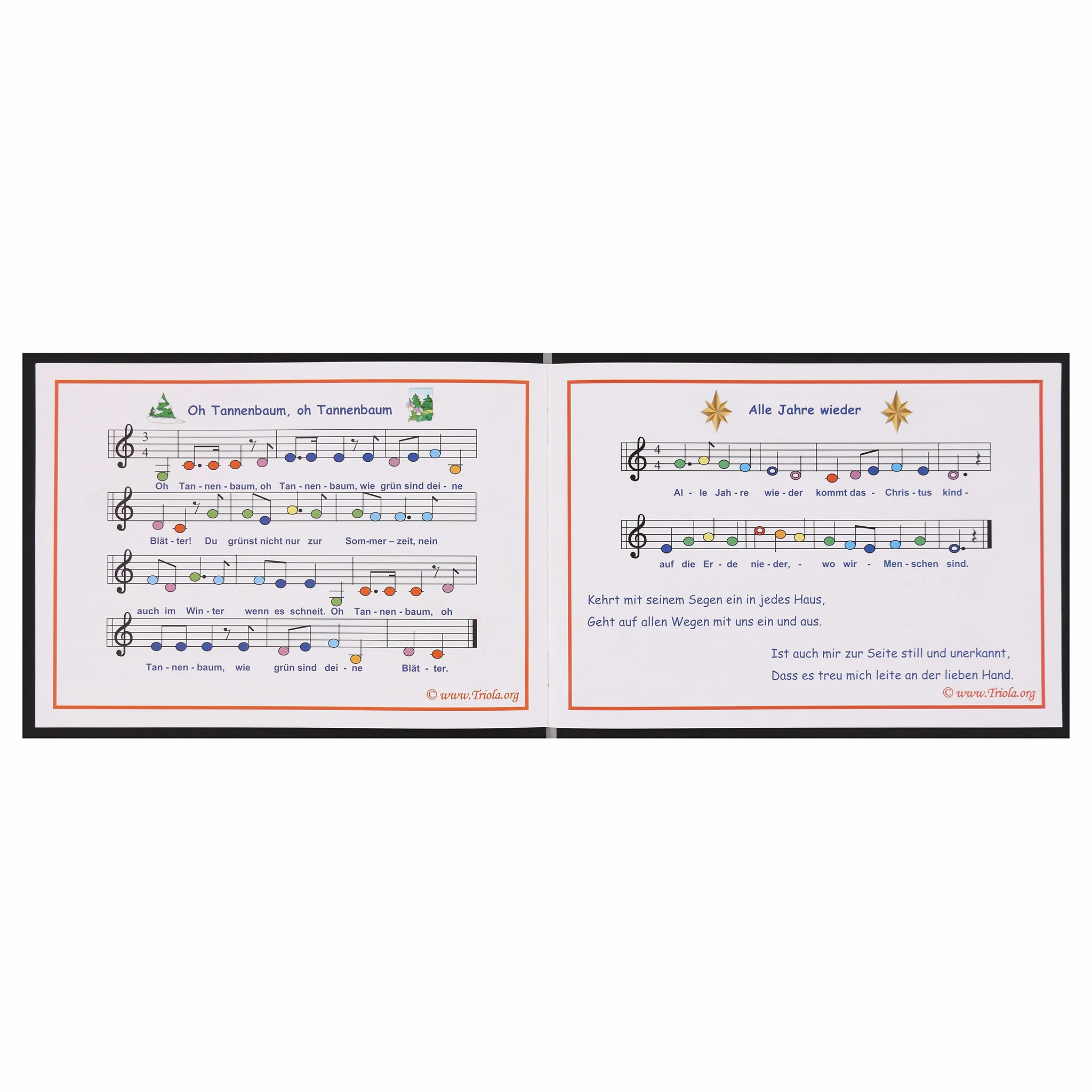 Kinderlieder, Notenblatt, Musiknotenschrift, Gedrucktes Liedblatt, Kinderbuch