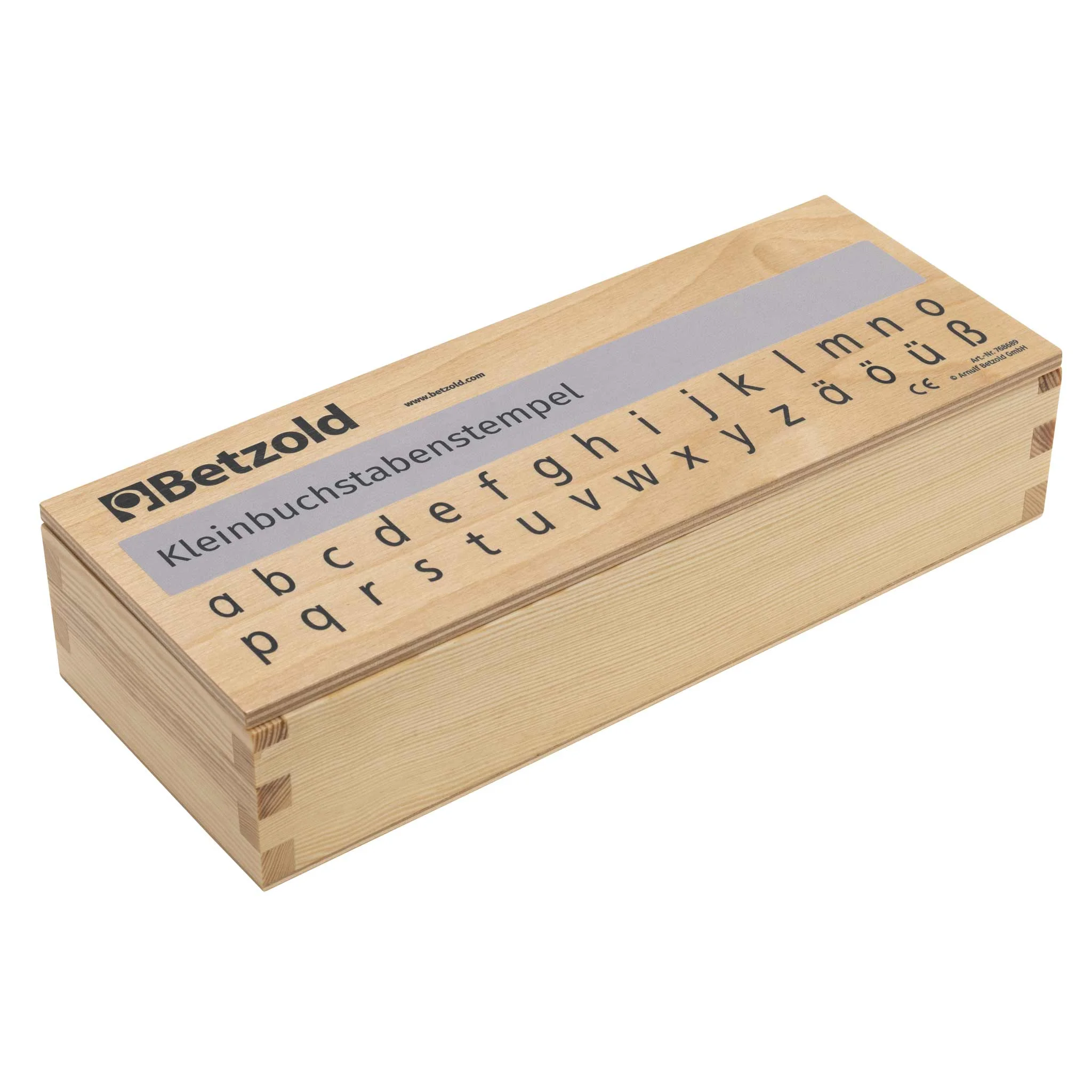 Holzstempel, Kleinbuchstabenset, Alphabetstempel, Stempelbox, Holzarbeit