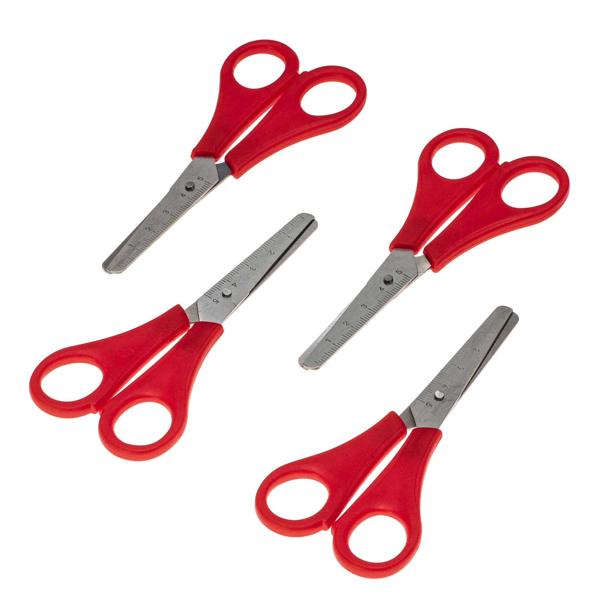 Schere, Rot, Klinge, Lineal, Bastel