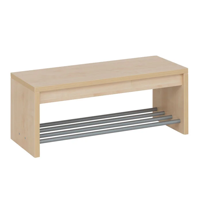 Sitzbank, Holz, Birke, Kufenstange, Aufbewahrung