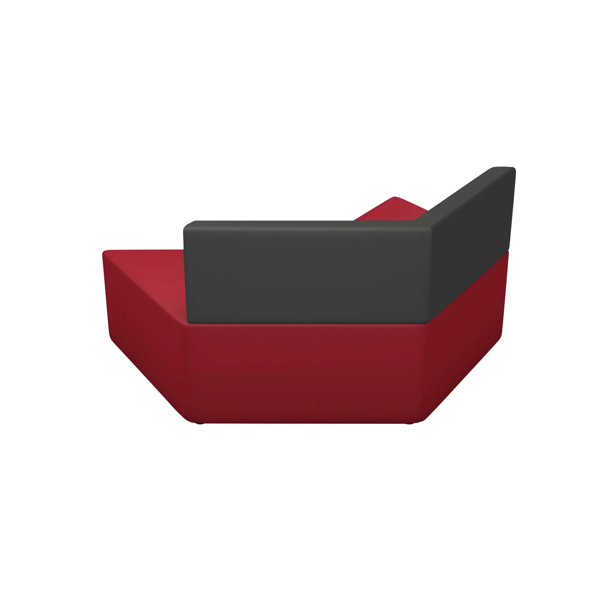 Sofa, Ecksofa, Rot, Grau, Modulares Design