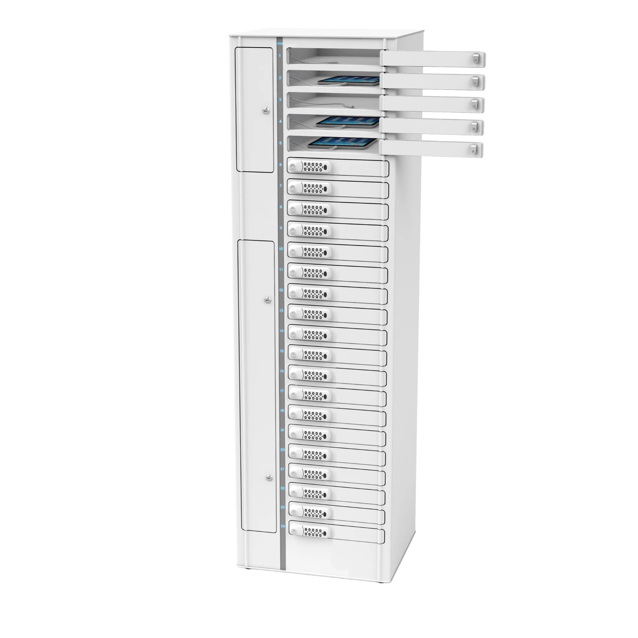 Serverrack, Racks, Regalebenen, Verschließbare Tür, Mehrere Bays