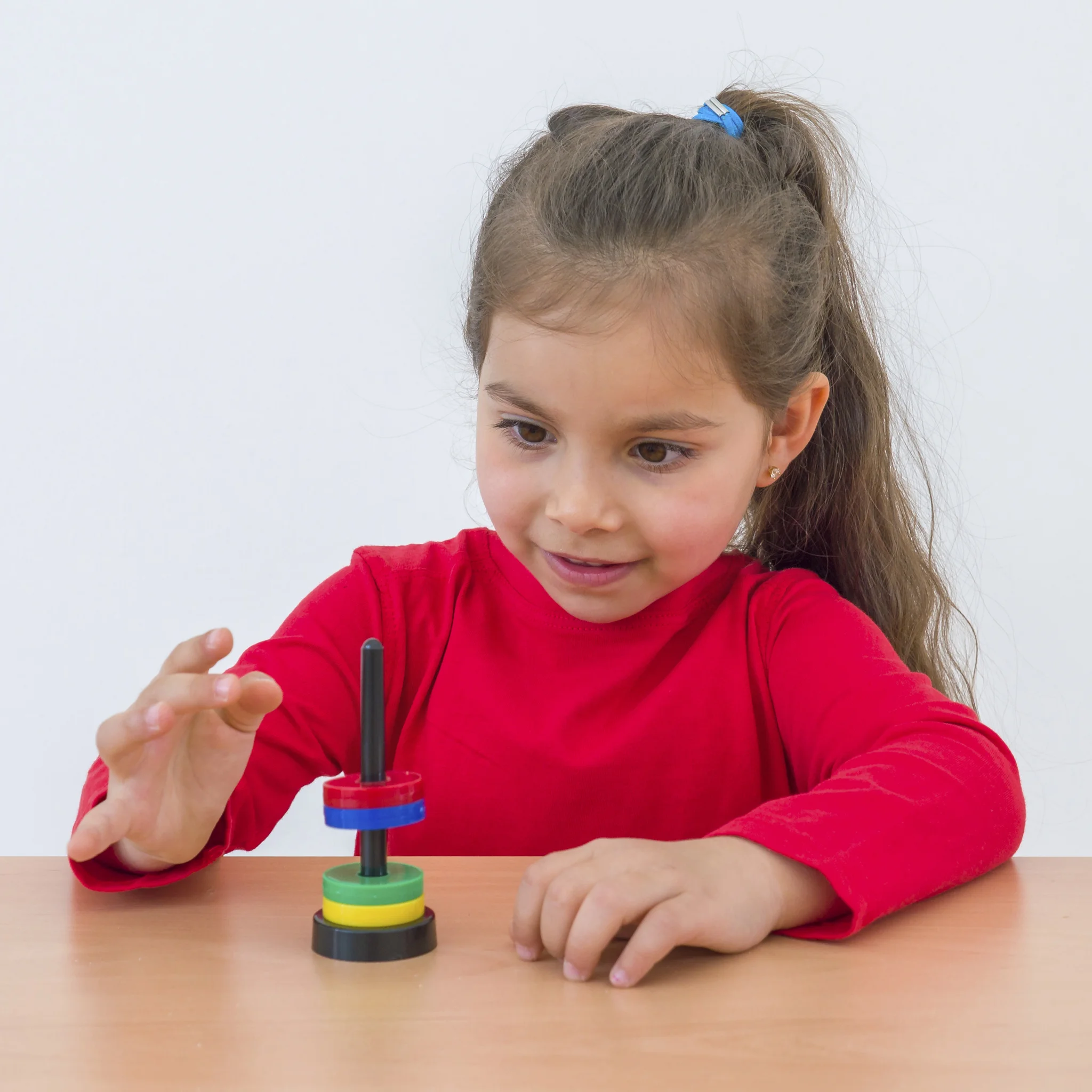 Kinder, Holzpuzzle, Sortierstapel, farben, Spielzeug