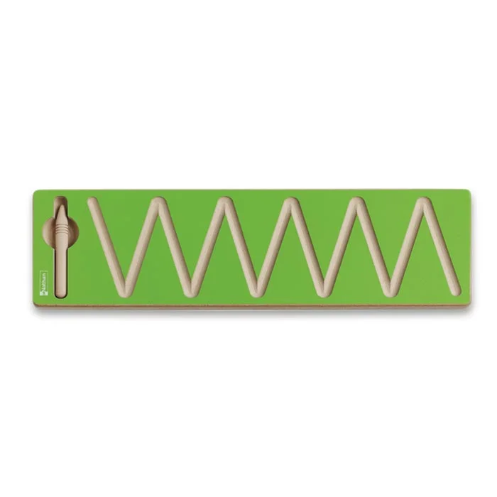 Spaghetti-Clip, Wendelstift, goldbraun, Holzstecker, S-förmiger Stift