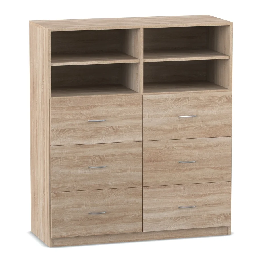 Schrank, Kommode, Holz, Regal, 4 Schubladen