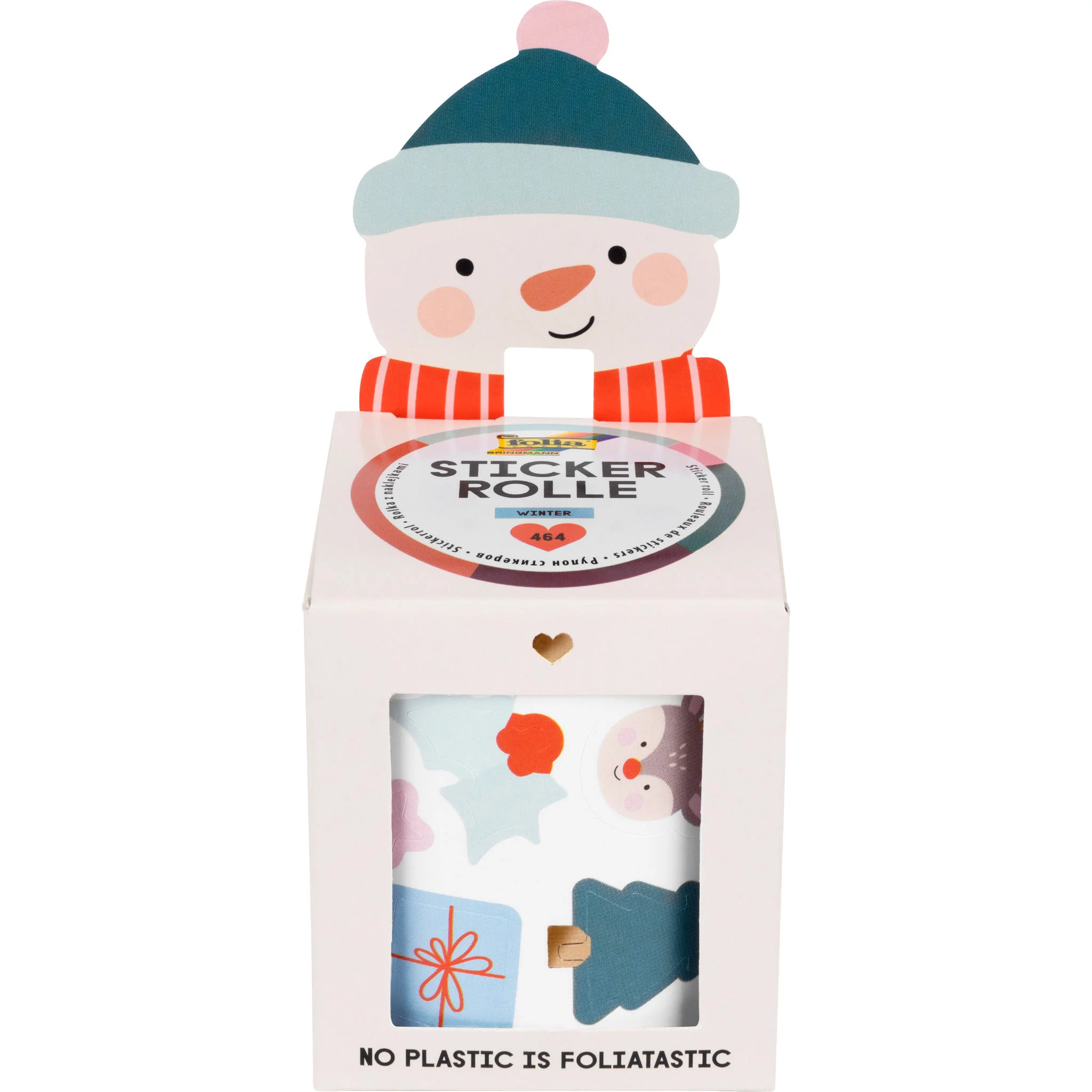 winter, stickers, Schneemann, Geschenk, Box
