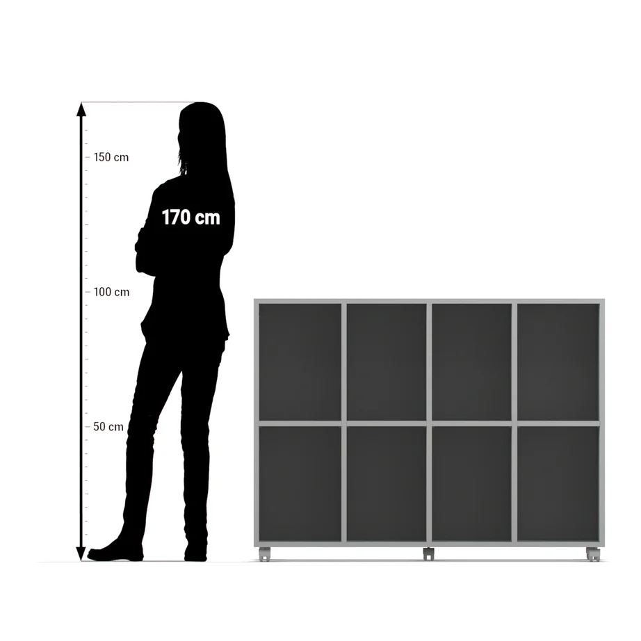 Seitenschrank, Schrank, Aufbewahrungseinheit, modulares Panel, Rollfüße