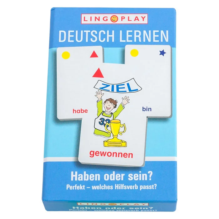 Deutsch lernen, Lernspiel, Lernbox, Puzzlekarten, Ziel erreichen