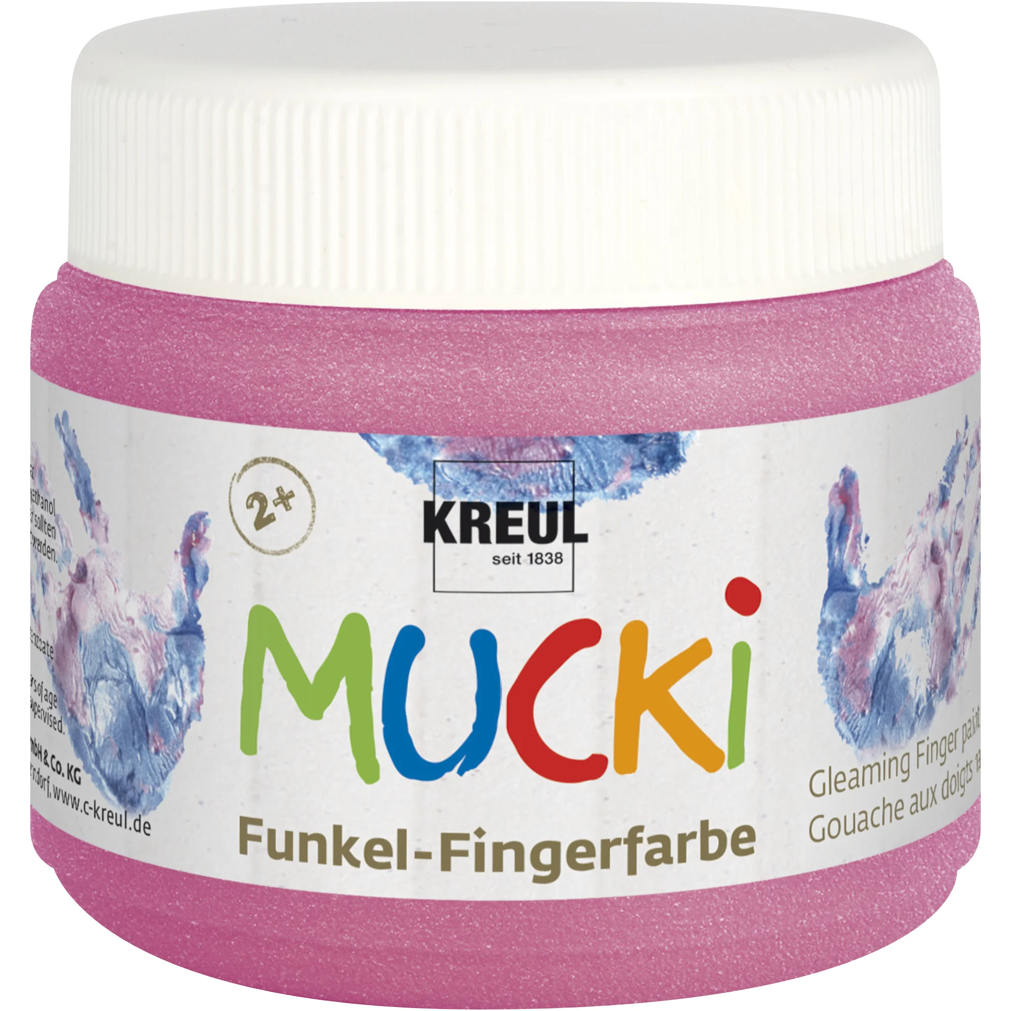 glitzer, Fingerfarbe, pink, Gouache, Kristallglitzer