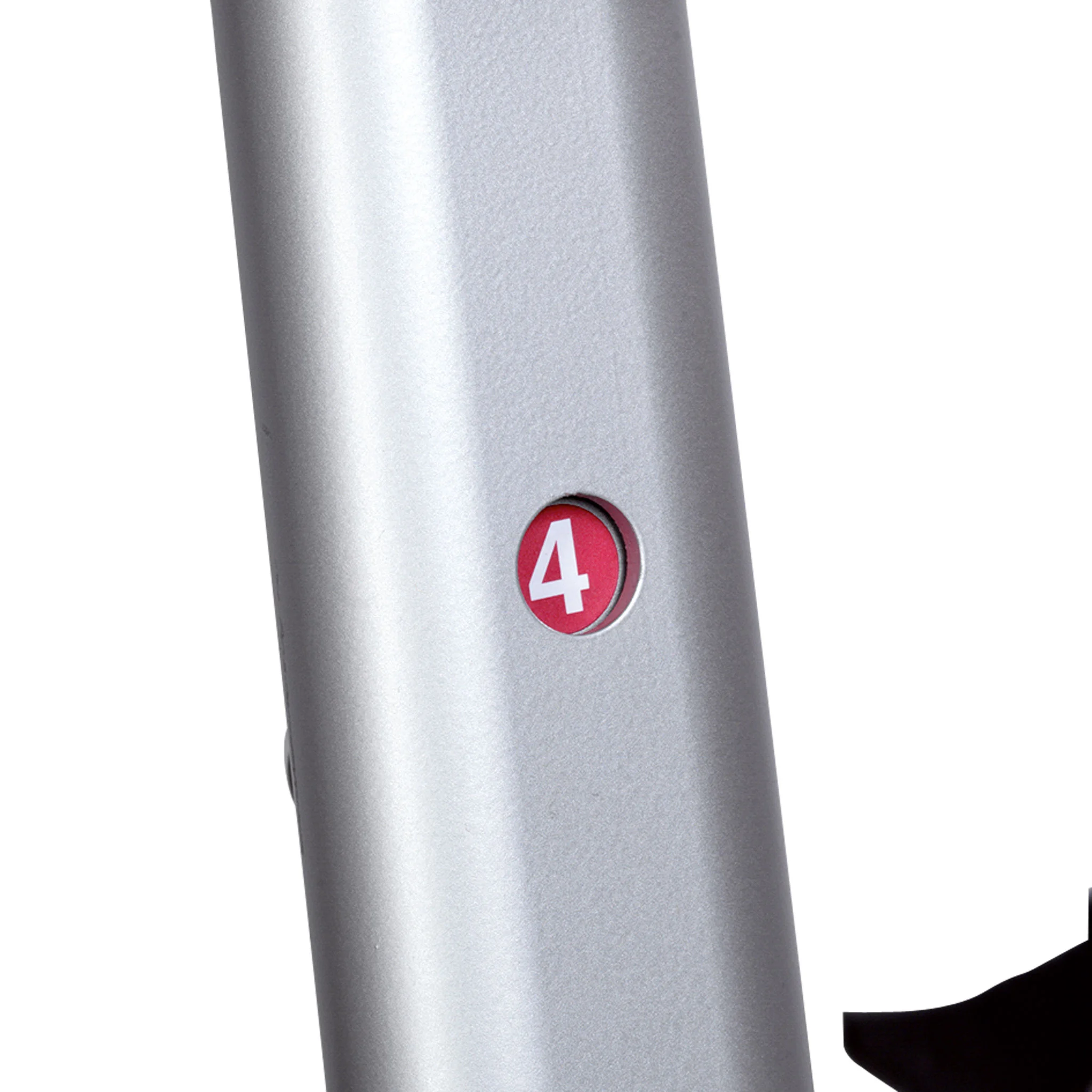 metallisch, Stange, verstellbar, Beschriftung 4, Edelstahl