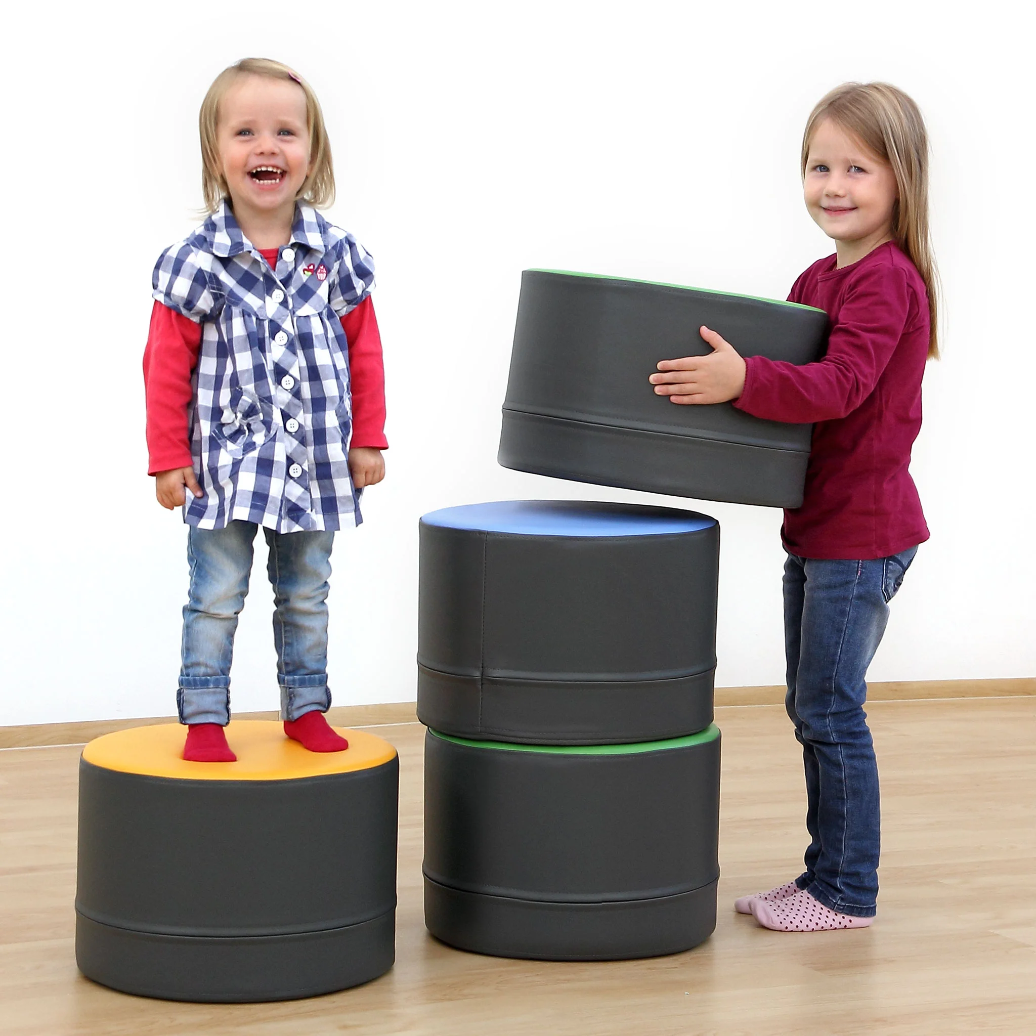 Kinder, Sitzkissen, Puff, Sturzschutz, Töchter