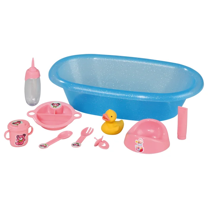 Badeset, Spielzeugtöpchen, Babypflege, Schwimmbecken, Silikon/Plastik