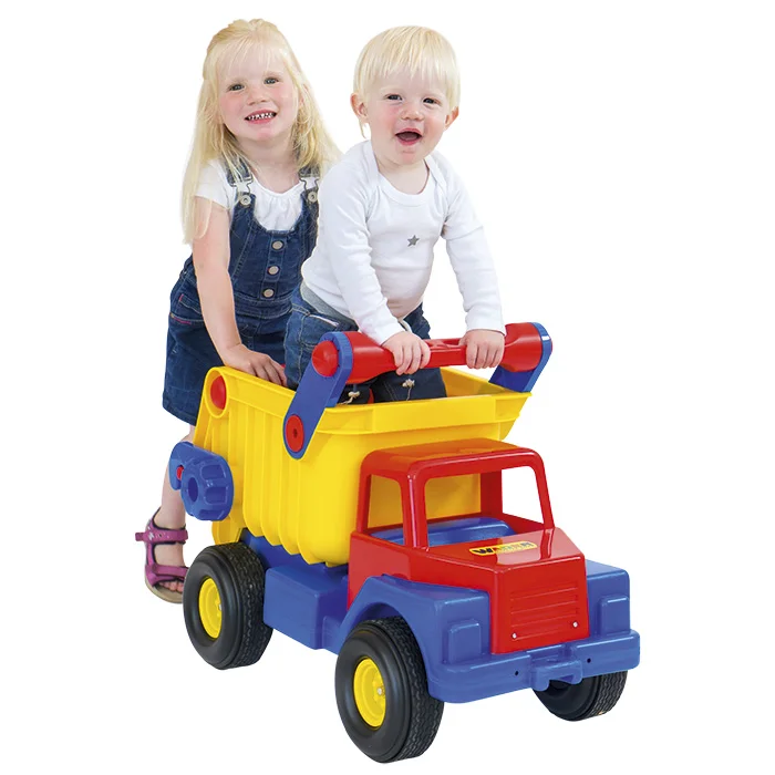 Kinderspielzeug, LKW, Bauwagen, Spielzeugkran, Bunt