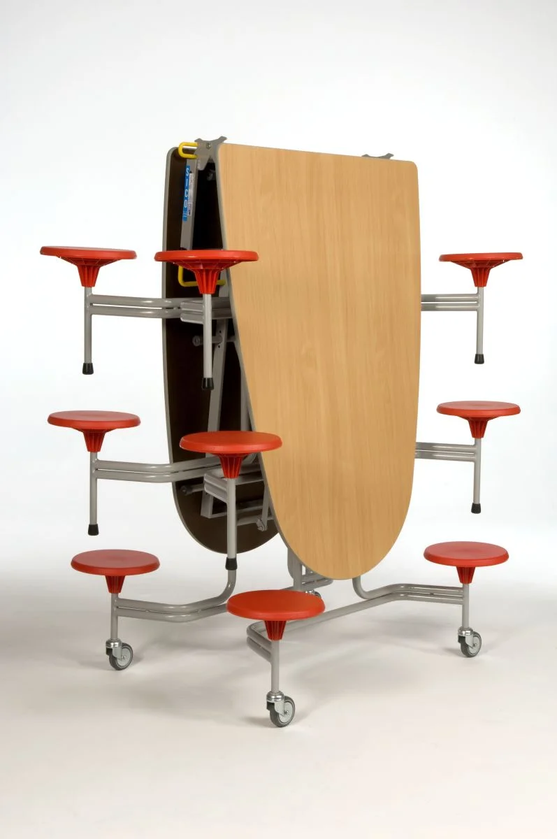 Kindertisch, Klapptisch, Tischgestell, Rollwagen, Rundstühle