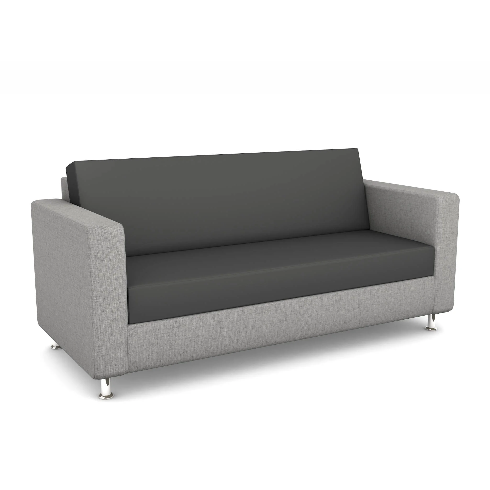 Sofa, Couch, Grau, Stoff, Zweifarbig