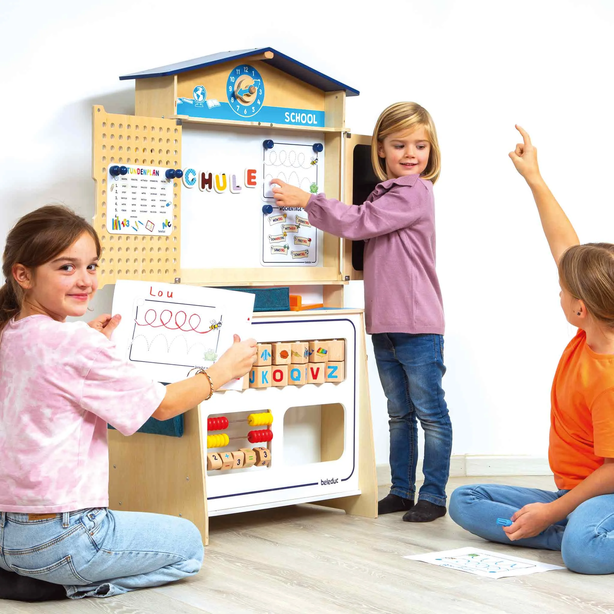 Kinder, Lernspielzeug, Holzküche, Schule Spielzeug, Bausatz