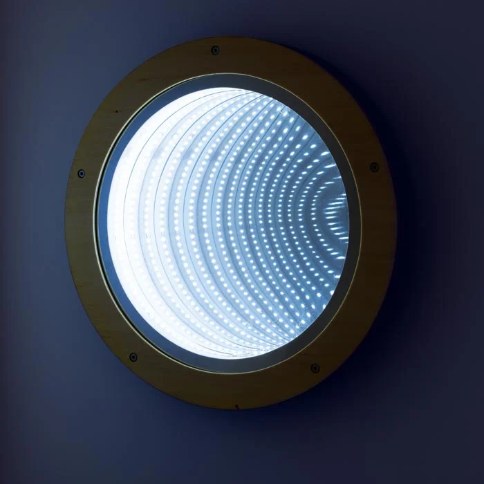 LED-Panel, Rundlicht, Wandlampe, Schwarz/Weiß, Lichtquelle