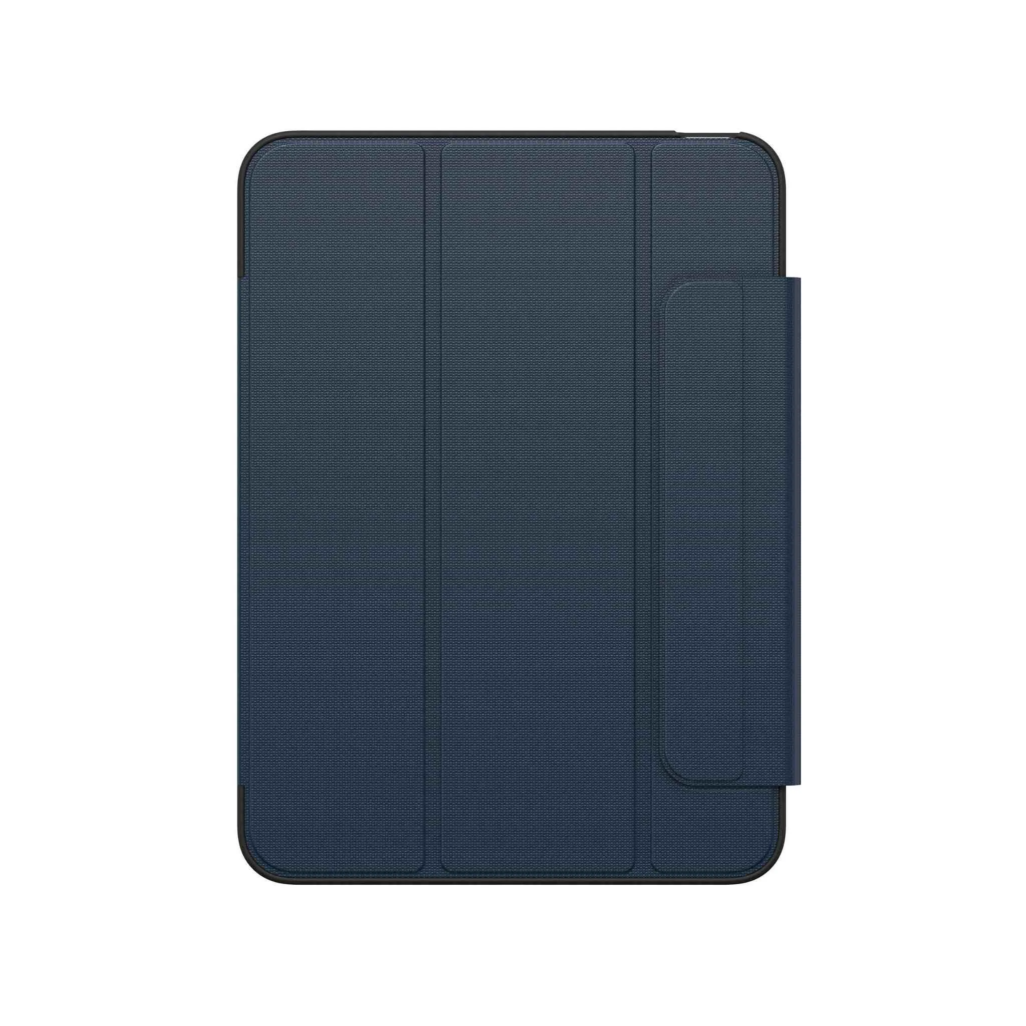 Tablet-Hülle, Hülle, Navy-Blau, Magnetverschluss, Schwarz-Kanten