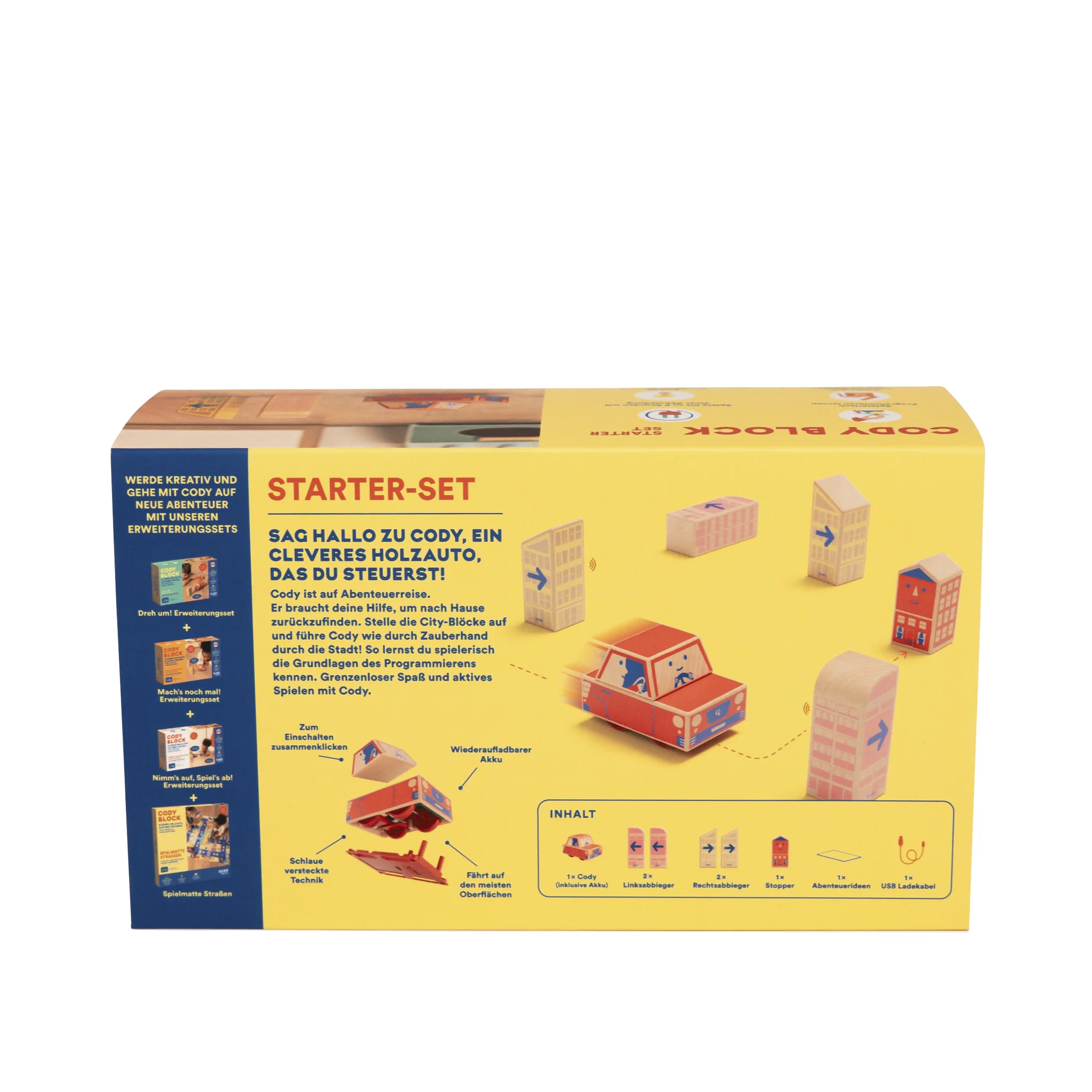 Starter-Set, Holzspielzeug, Bausteine, Kinder-Spielset, Cody Block