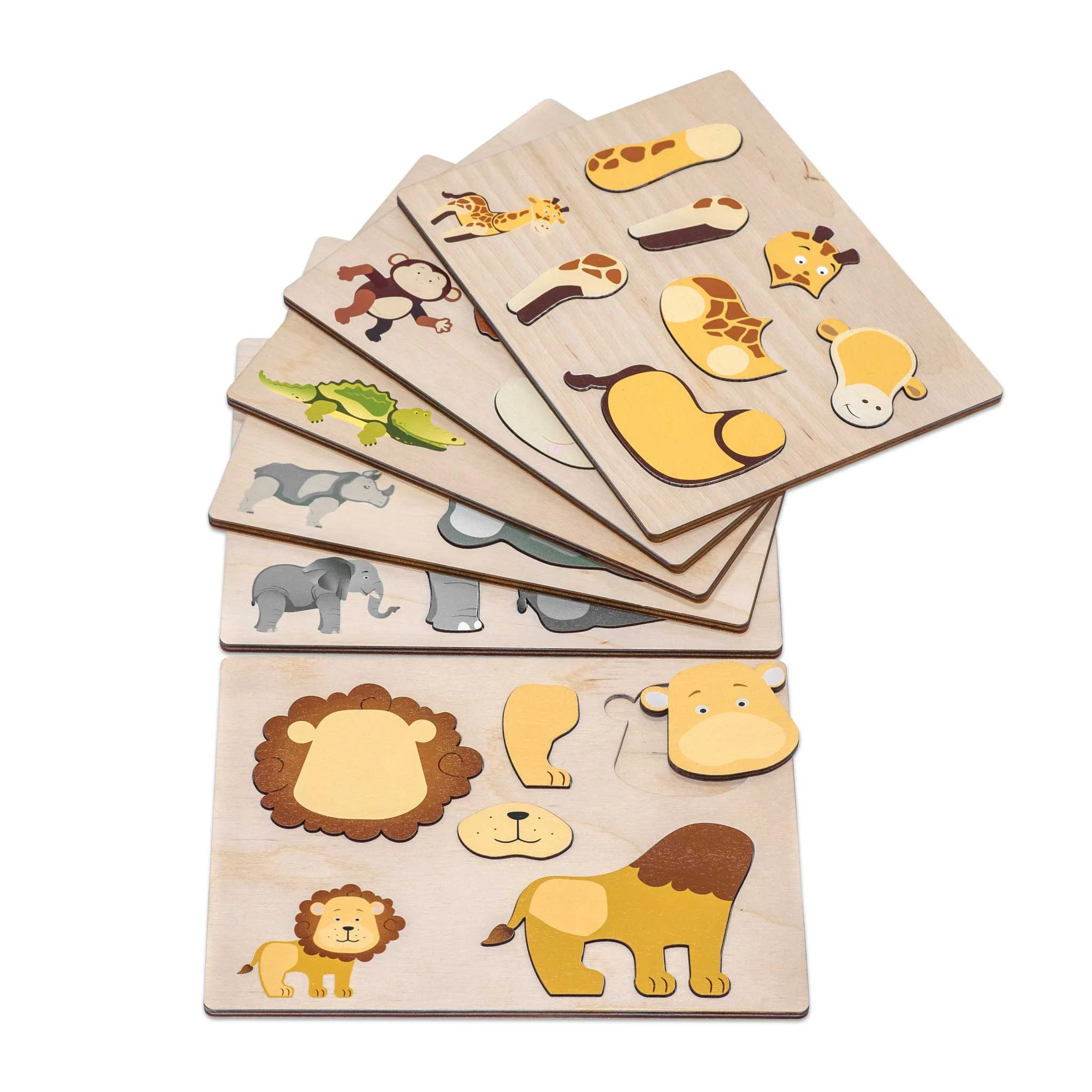 holzpuzzle, tierpuzzle, tierwald, puzzle-scheiben, tierbilder