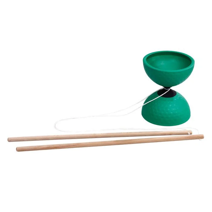 Kendama, Holzstäbe, Grün, Spieltipp, Kunststoffbecher