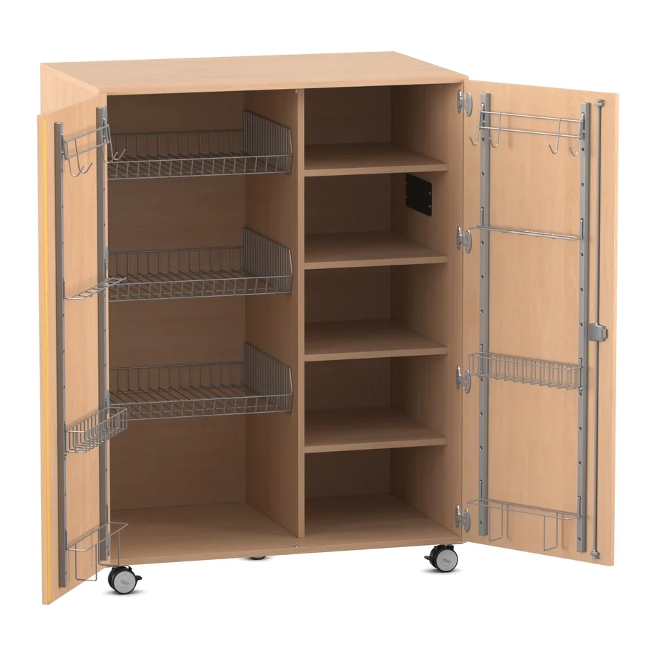 Sportschrank Multimobil, 148 x 110 x 70 cm, Buche hell