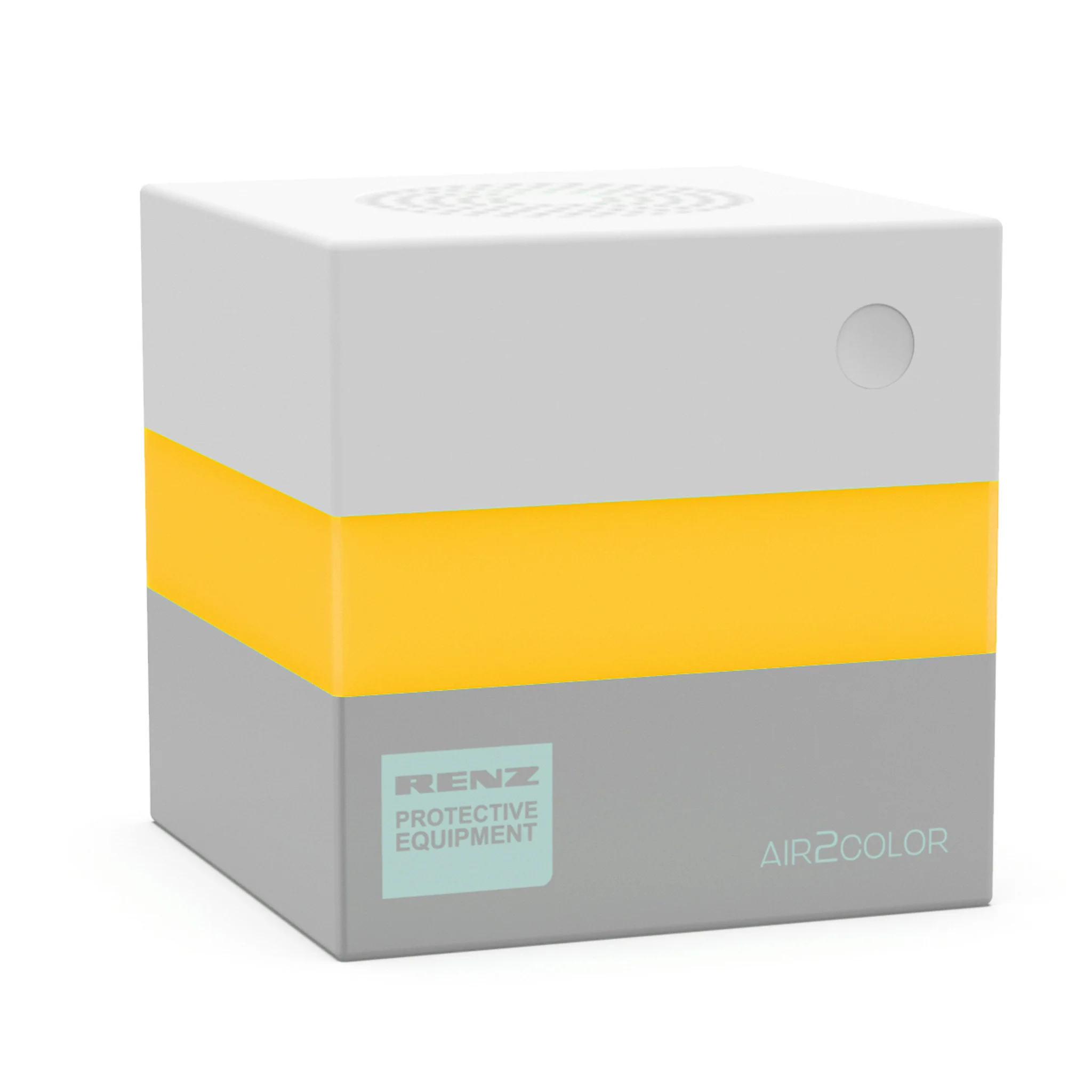 box, Luftfilter, Schutzausrüstung, Grau Gelb, Branding sichtbar