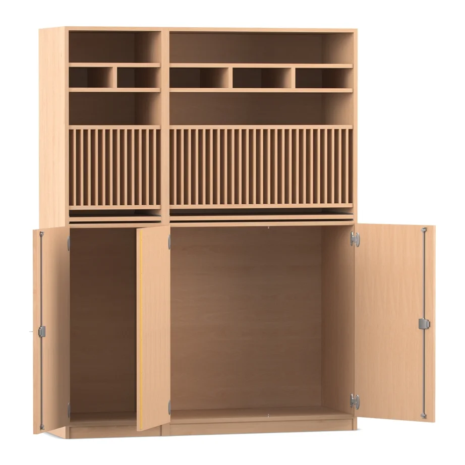 Klassenbuchschrank - Breite: 142,5 cm, Buche hell