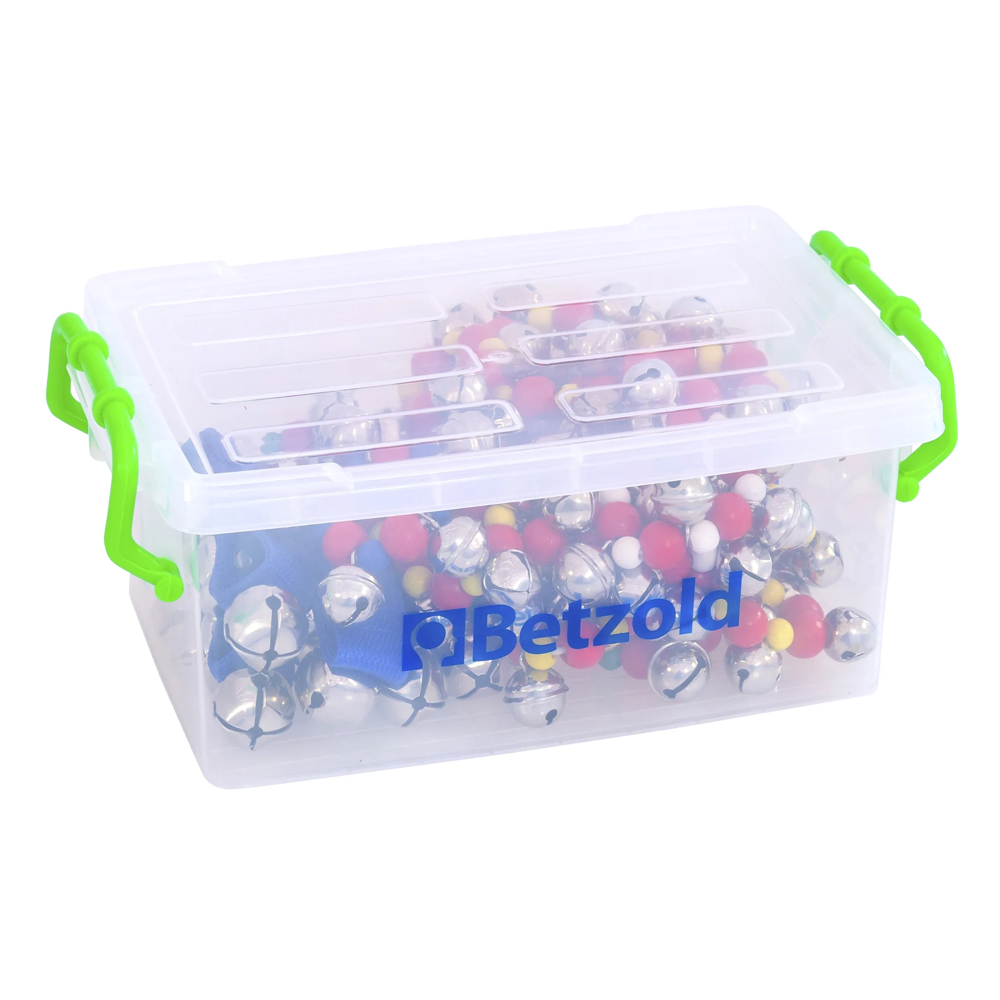 Jingle Bells, Schüttelglöckchen, Glöckchen-Set, Klingelperlen, Aufbewahrungsbox