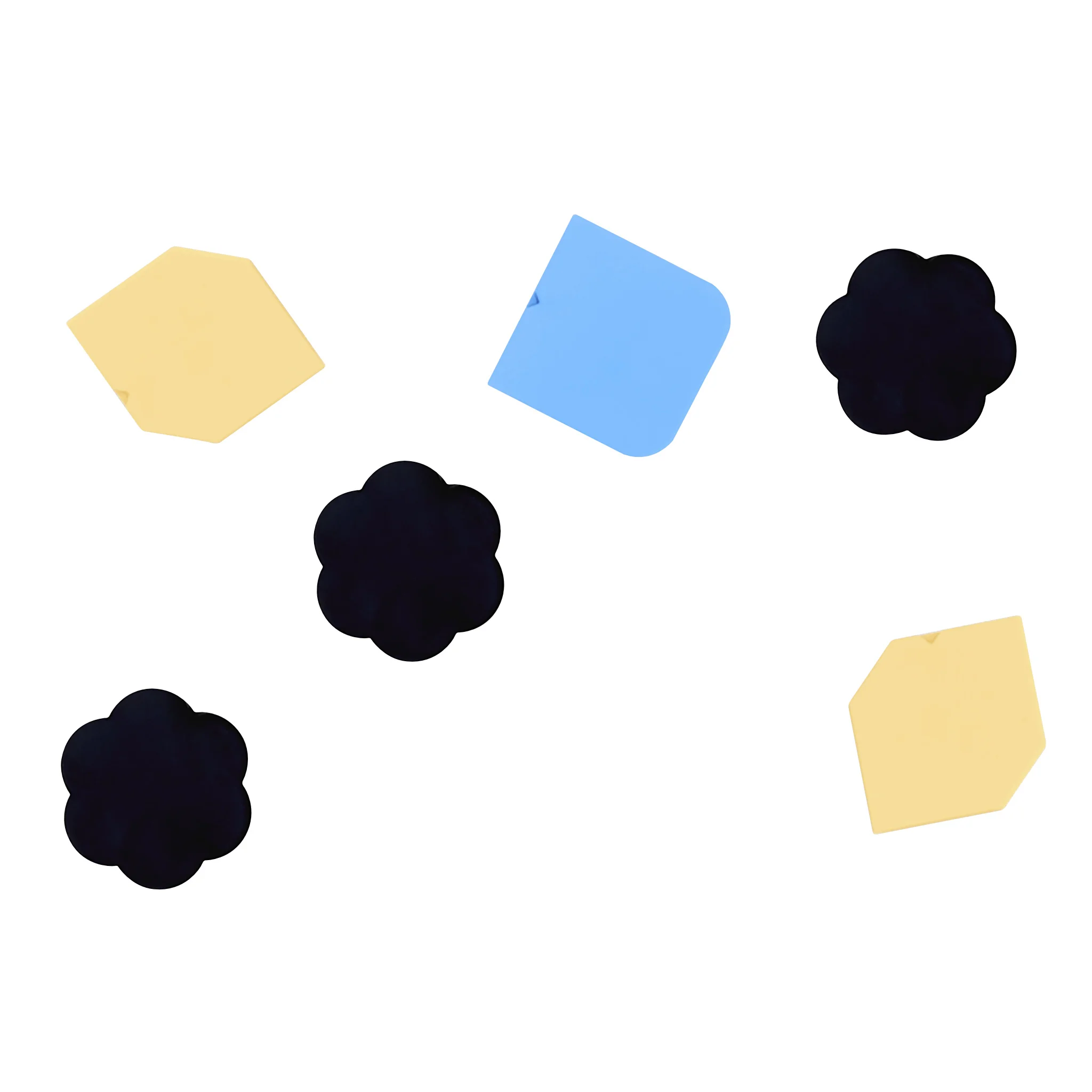 Schwarzblume, Blätter/Blumenformen, Hexagon, Abstrakte Muster, Kreisformen