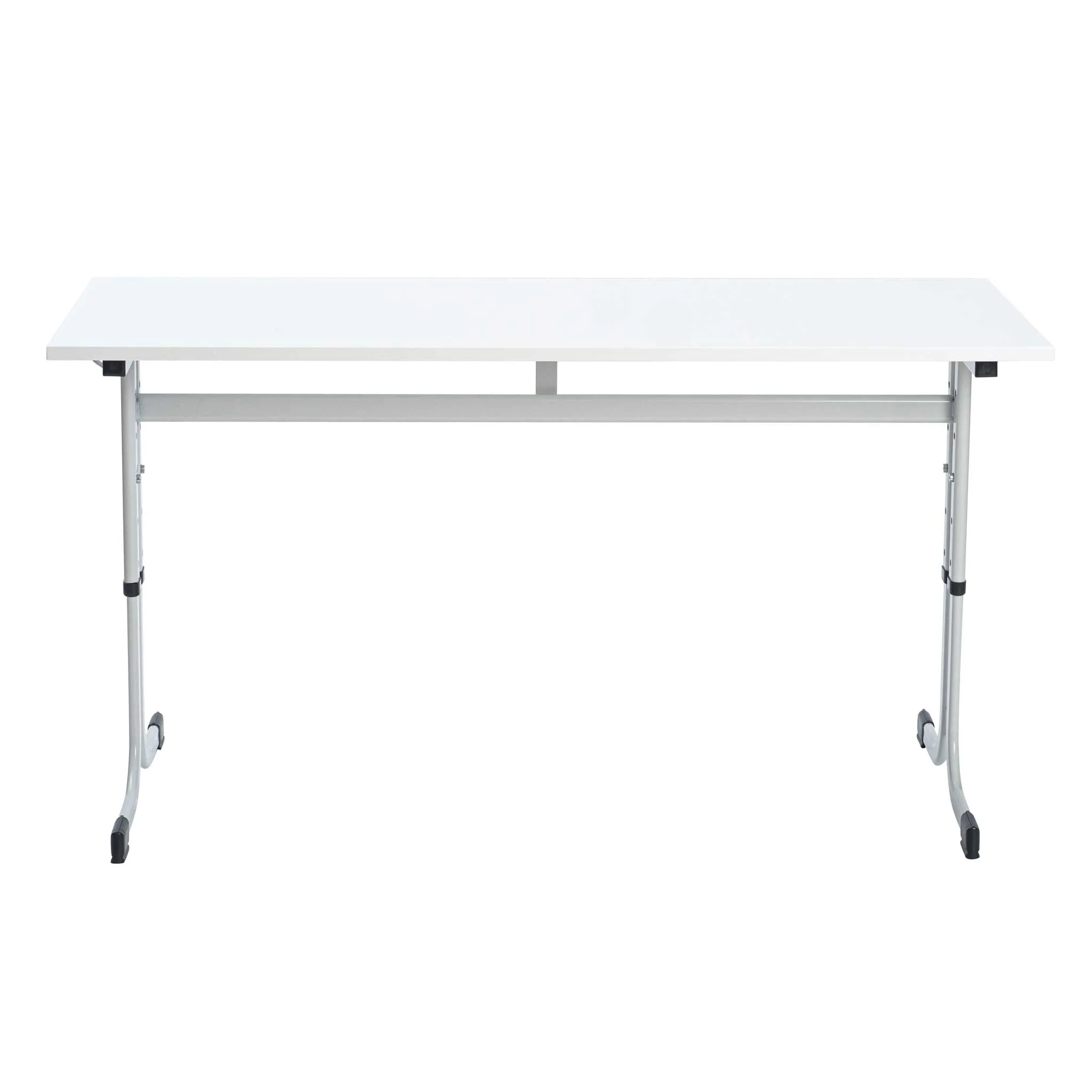 Schreibtisch, Klappbar, weiß, Metallbeine, rollen