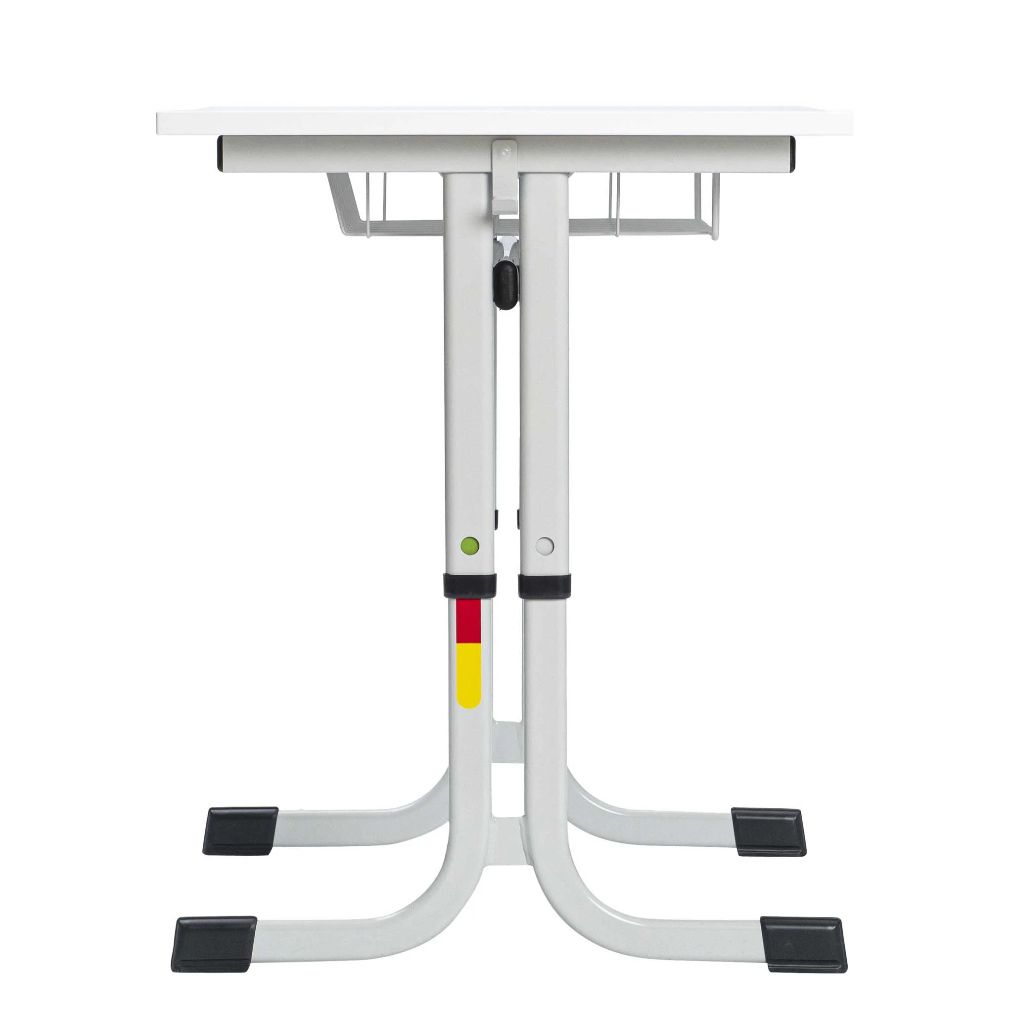 Standardtisch, Schreibtischaufsatz, Stützgestell, verstellbar, Gleiter