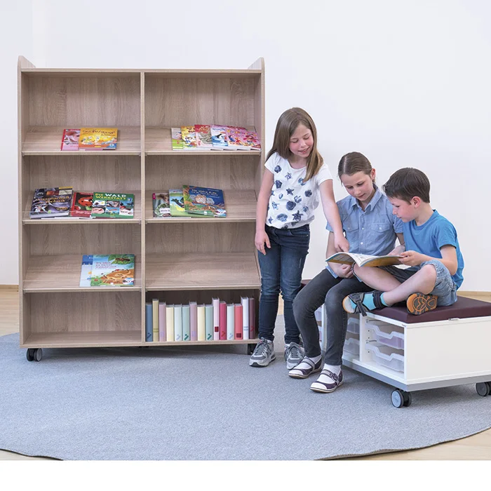 Regal, Kinder, Bücher, Lesetag, Schrank