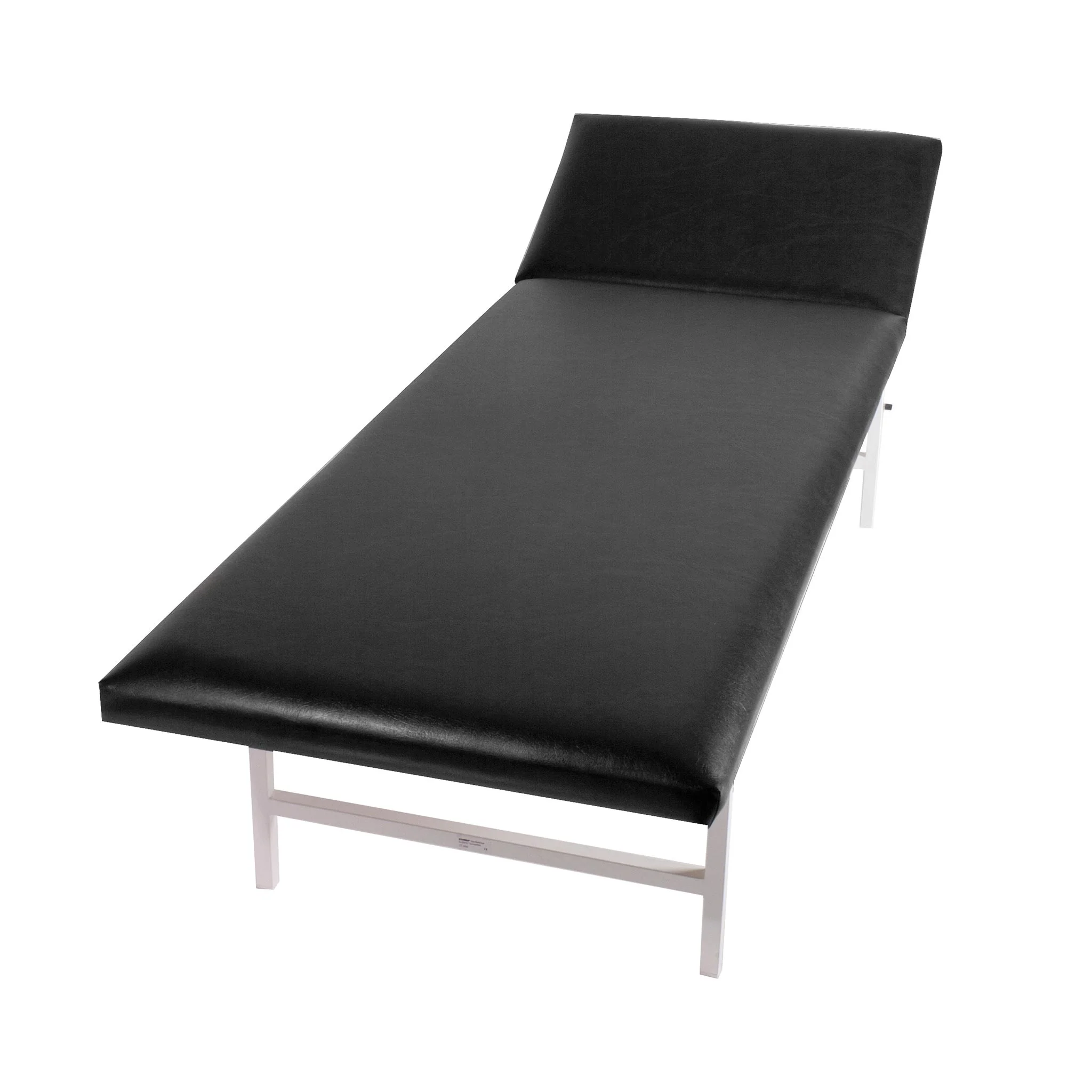Matratze, Schlafsofa, Schwarz, Lederoptik, Rahmen aus Metall