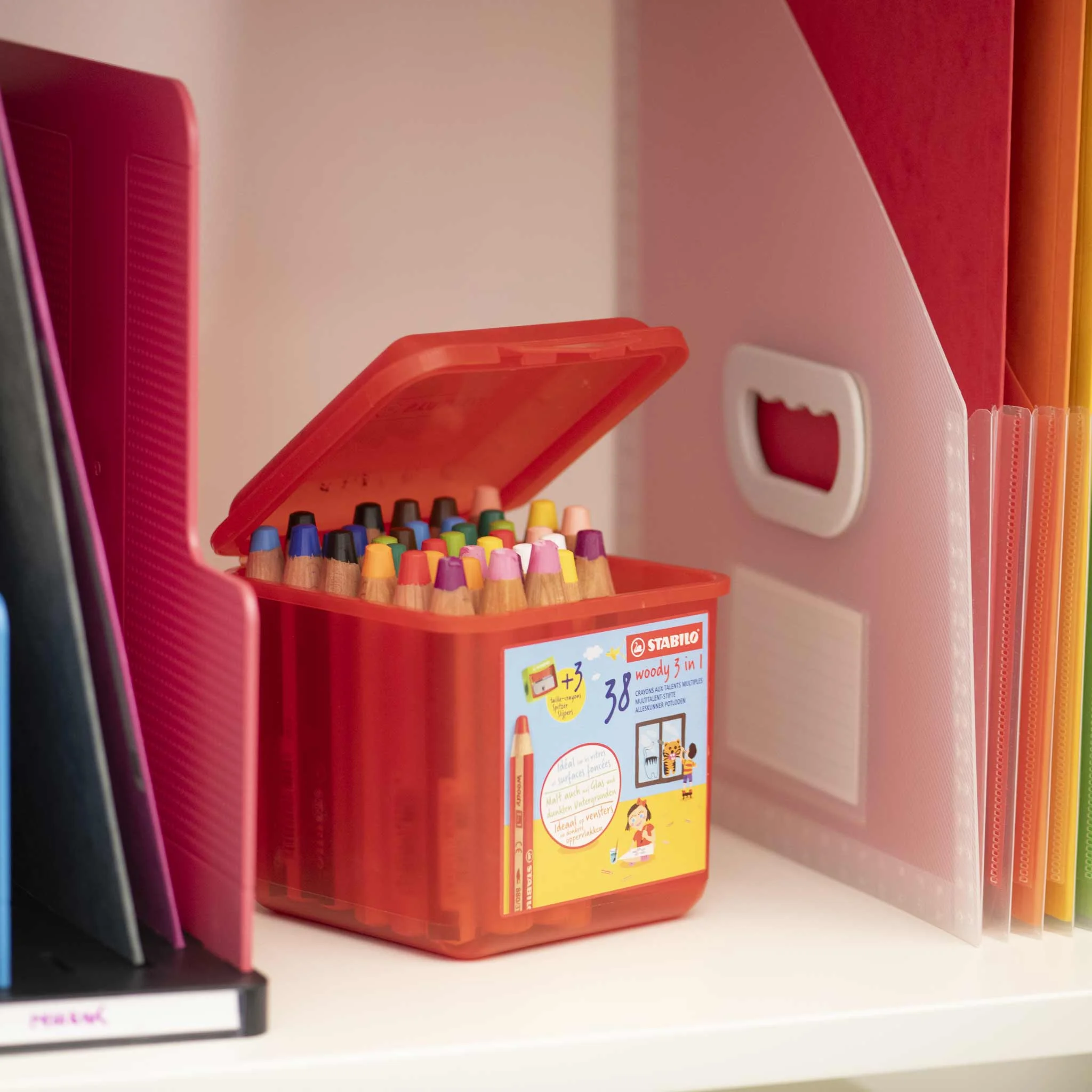 Buntstifte, Bleistifte, Aufbewahrungsbox, Schreibtisch-Accessoire, Schülerbedarf