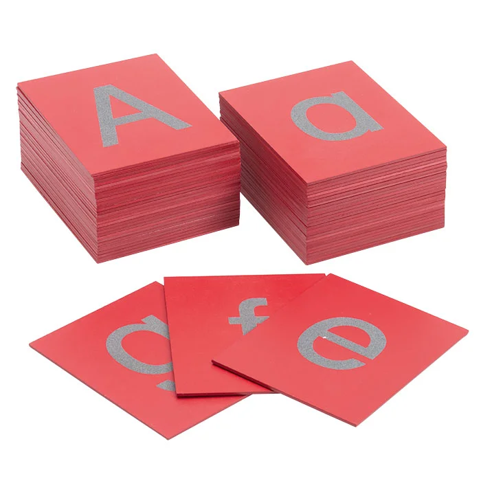 Buchstaben-Karten, Alphabet-Karten, Pappe, Würfelkarten, Lernspielzeug