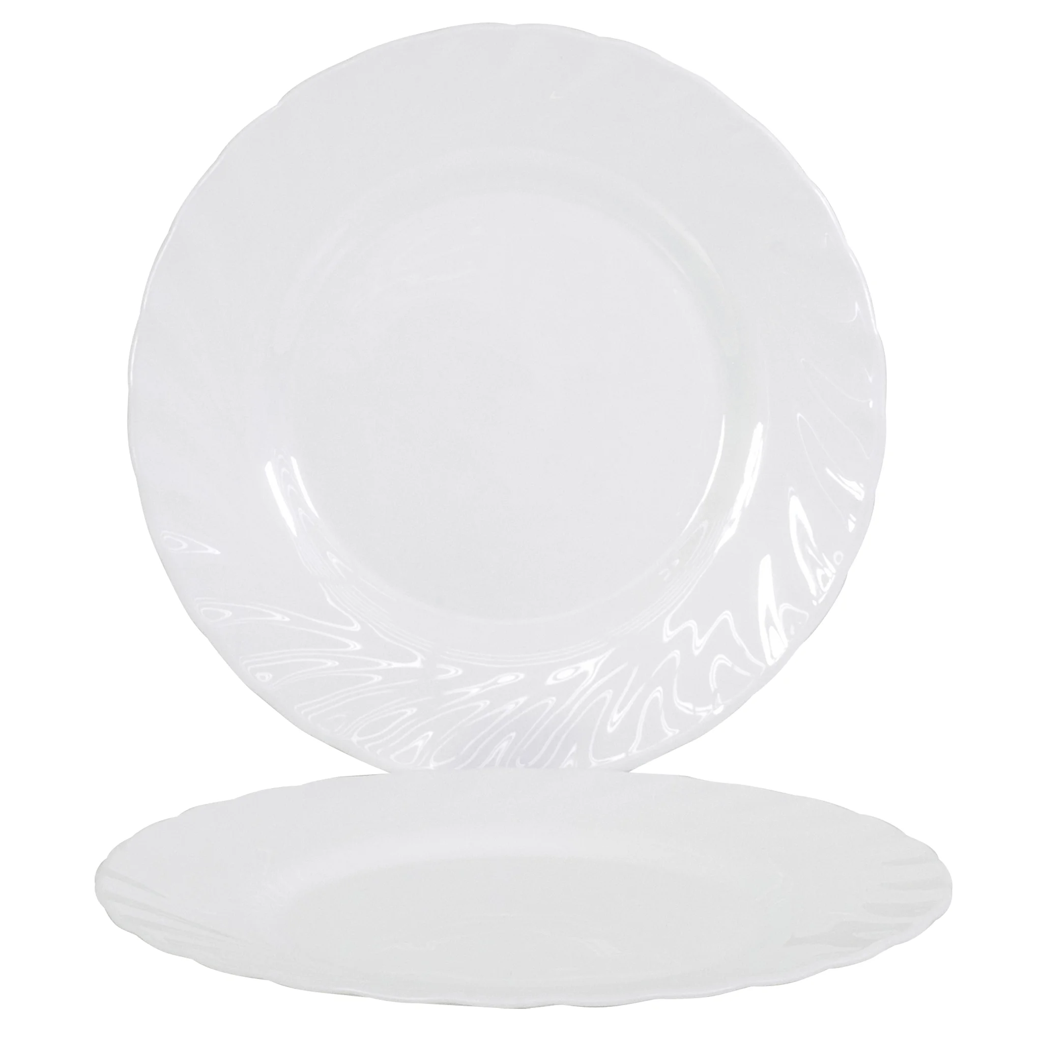 Teller, Porzellan, weiß, runde Platte, Servierplatte